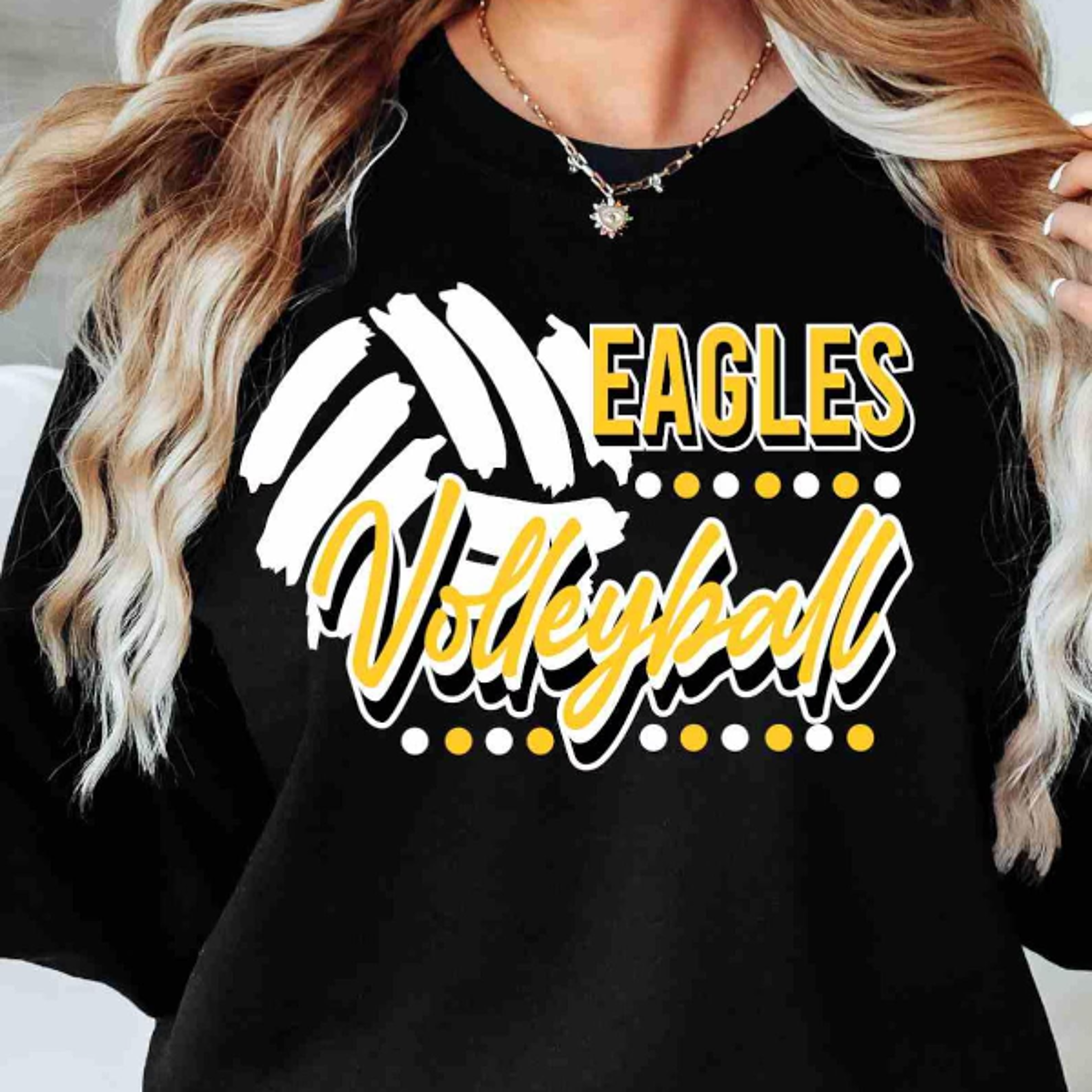 custom volleyball shirt, custom school volleyball tee, eagle pride shirt, game day volleyball apparel, eagles sweatshirt