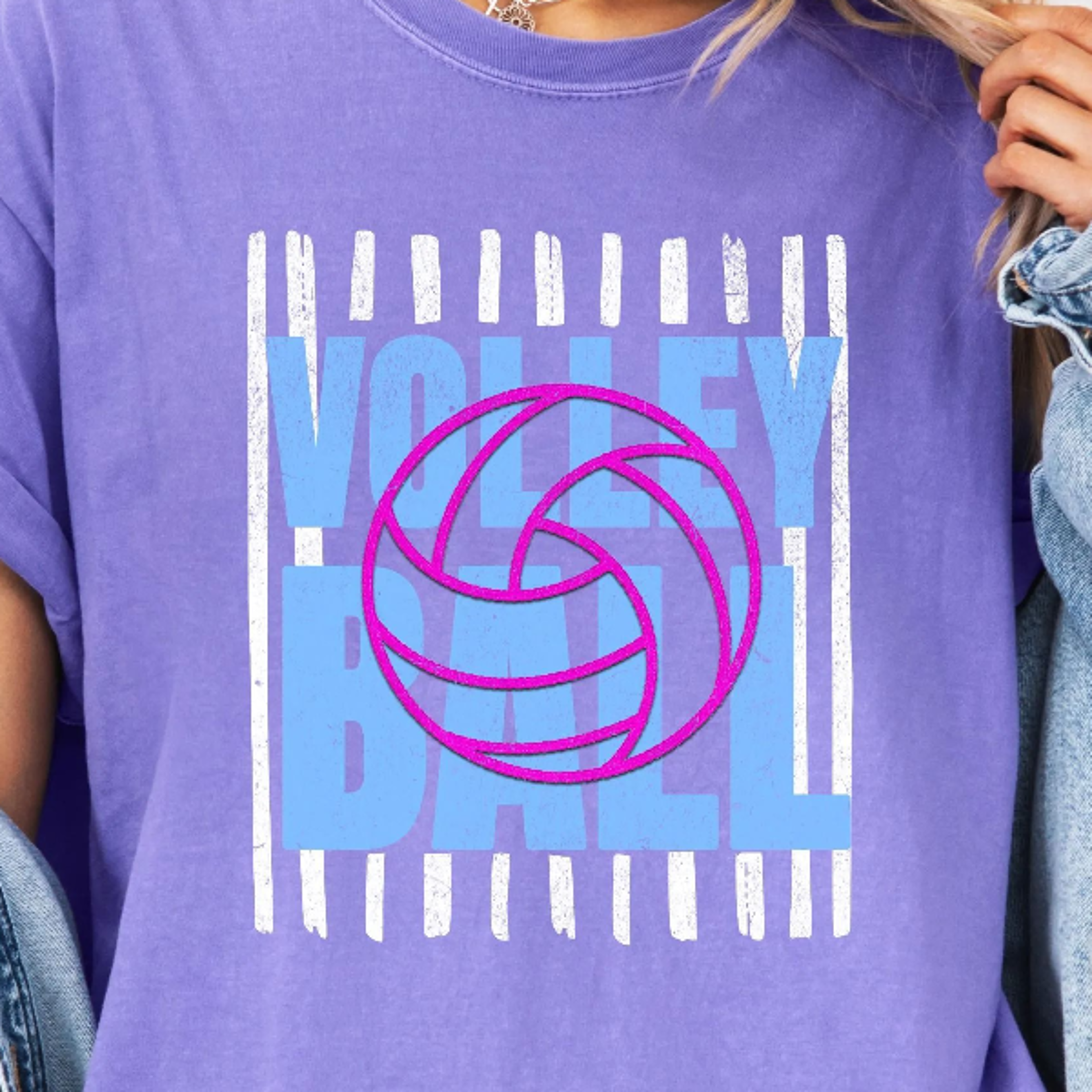 preppy stripe volleyball t-shirt, volleyball mom shirt, beach volleyball lifestyle tee, volleyball coach gift