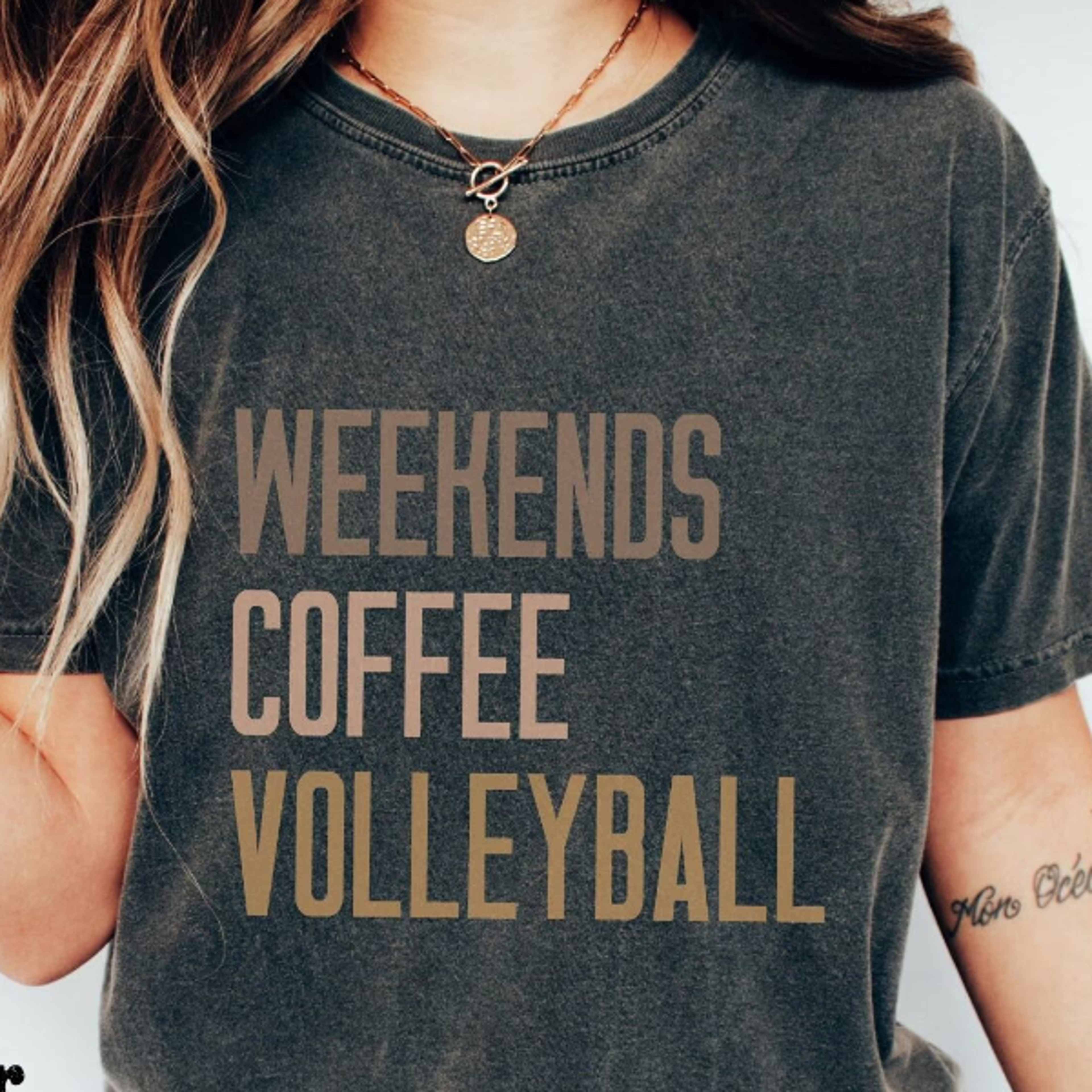 weekend coffee volleyball t-shirt, volleyball mom shirt, volleyball lover gift, volleyball tee