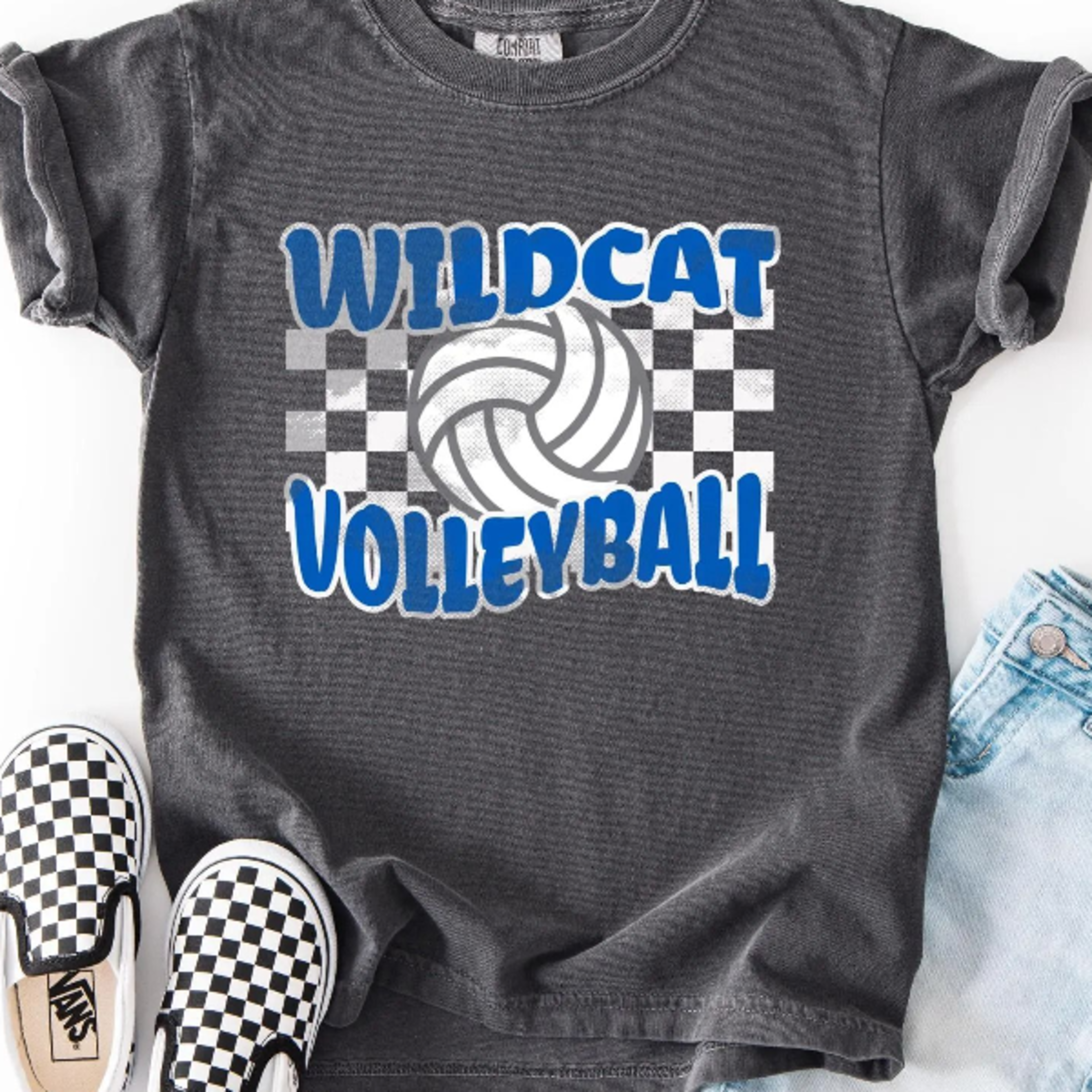 wildcat volleyball mama shirt, that's my girl tee, wildcat volleyball shirt, small town pride shirt