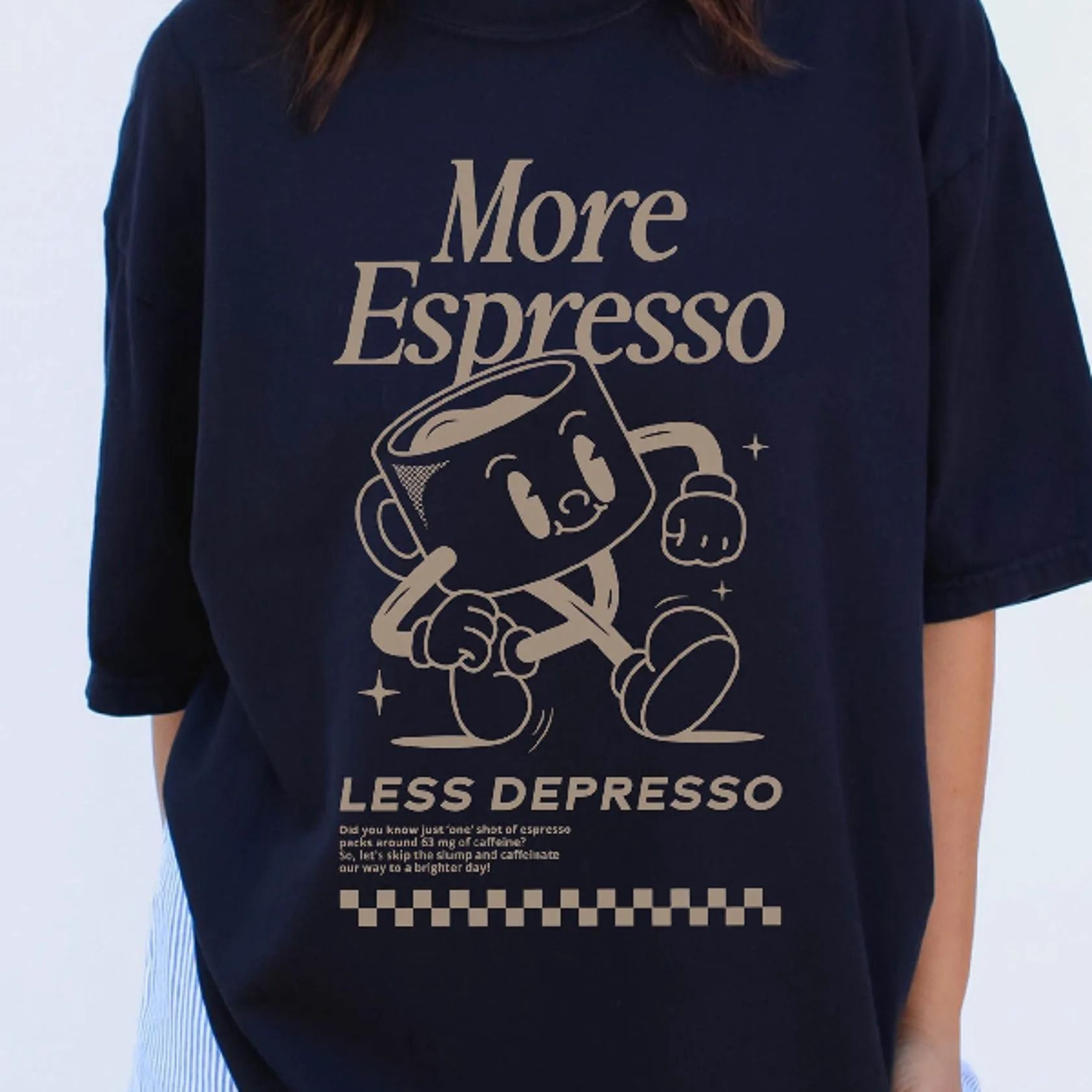 espresso coffee shirt, more espresso less depresso tee, caffeine lover shirt, funny coffee shirt