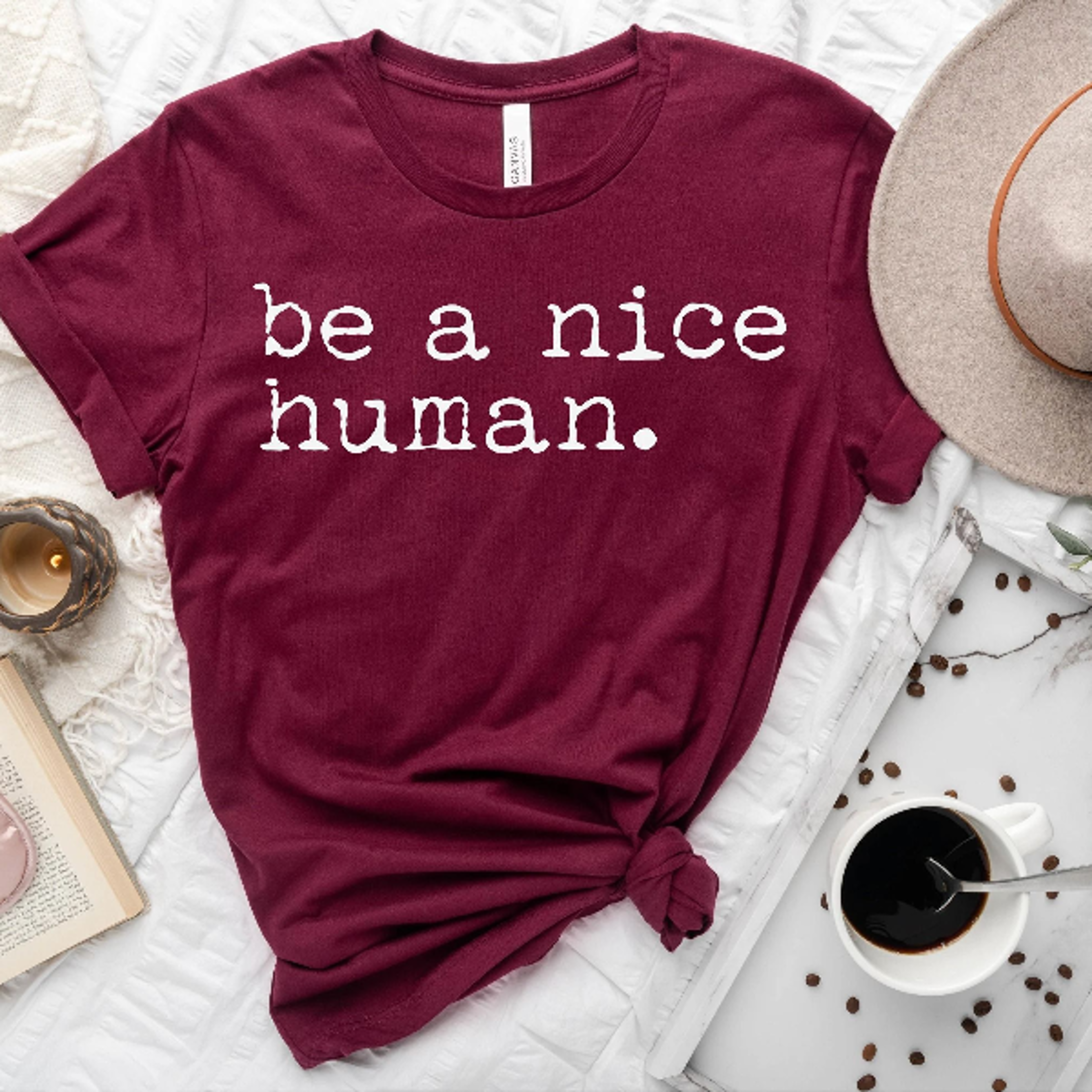 be a nice human shirt, kindness tee, be kind shirt, inspirational t-shirt, motivational graphic tee