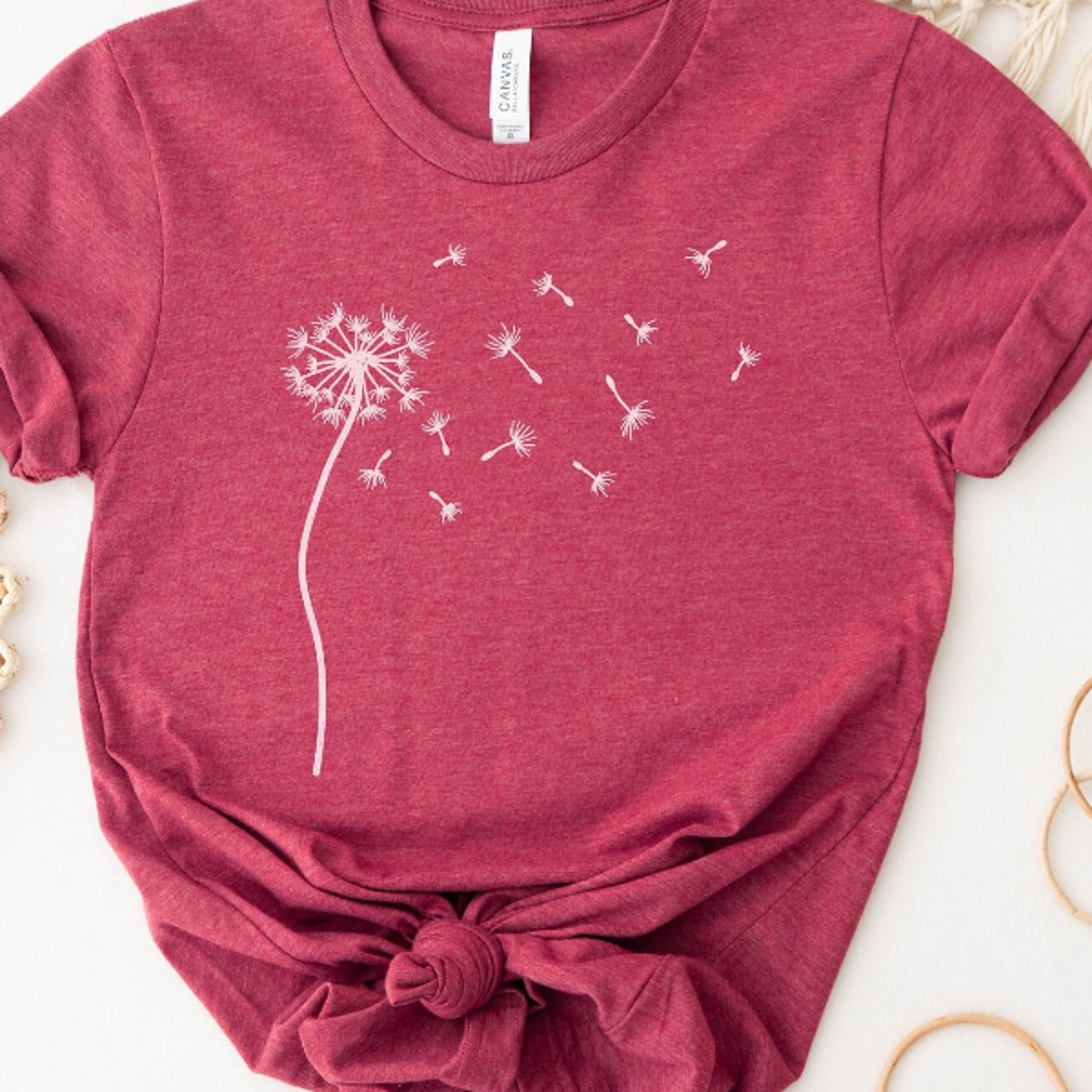 windflower shirt, dandelion floral tee, wildflower shirt women, boho flower shirt, floral nature tee, mom gift shirt