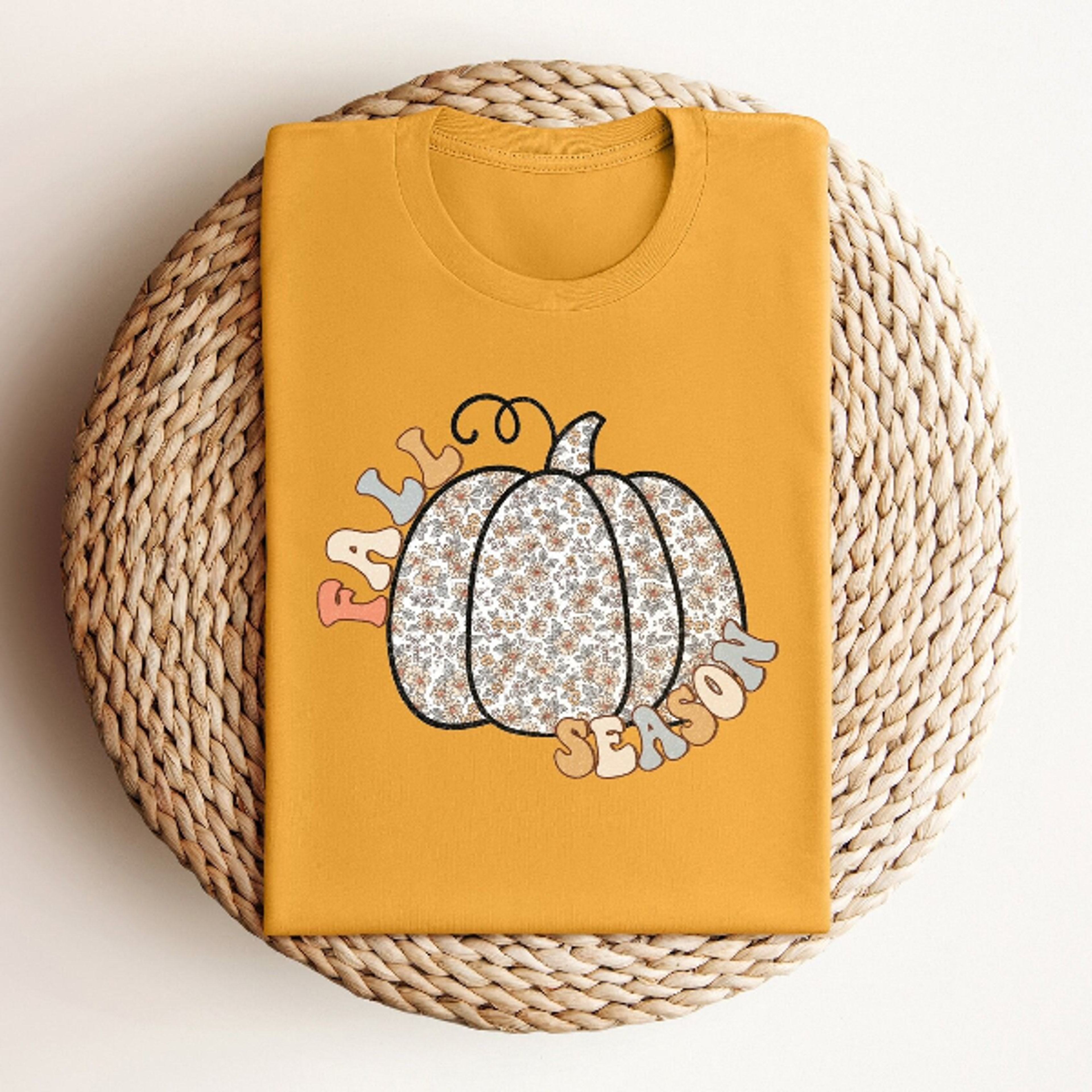 fall season t-shirt, floral pumpkin shirt, pumpkin patch tee, fall shirt women, pumpkin lover tee