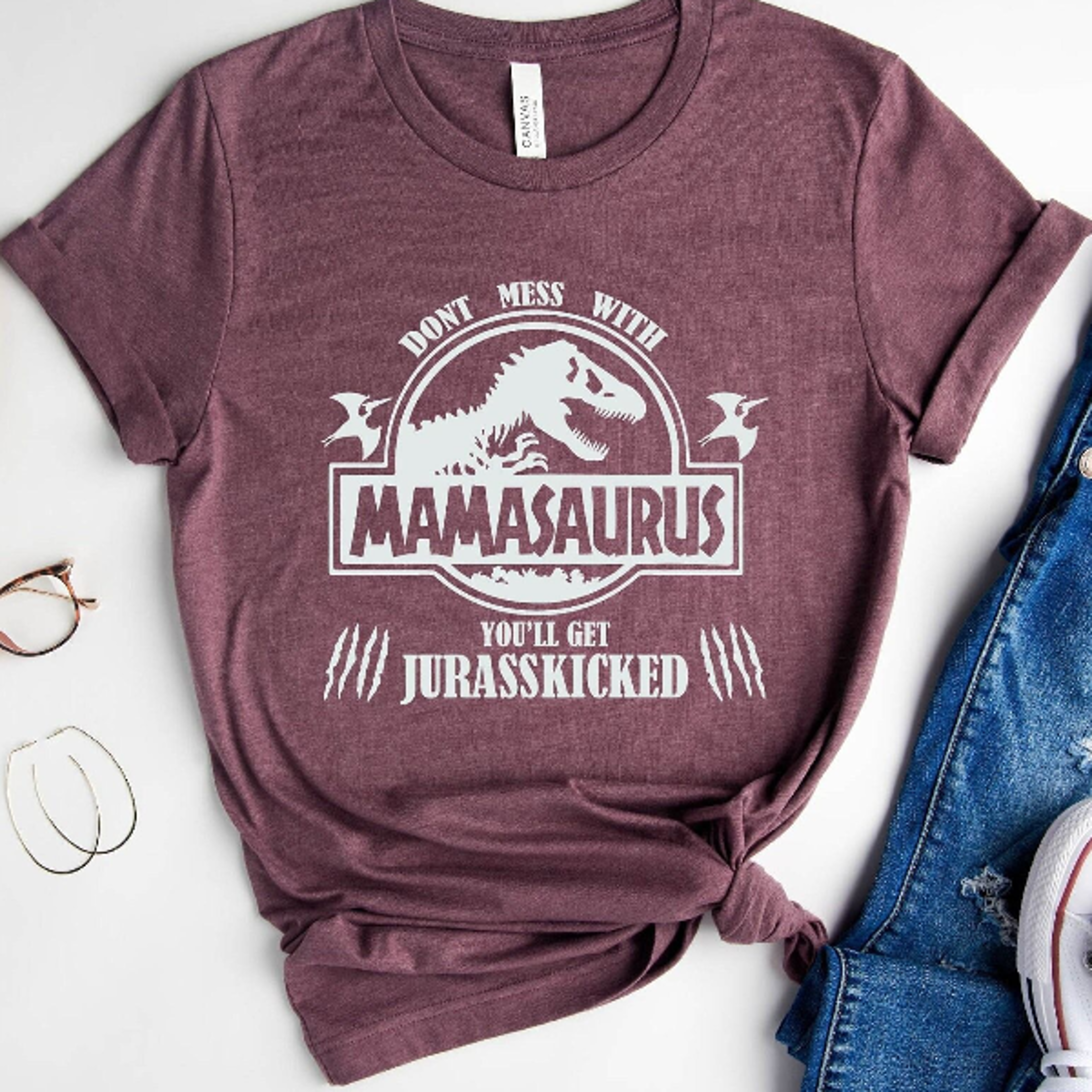 mamasaurus shirt, dinosaur mom shirt, jurasskicked tee, funny mom shirt, dino mom t-shirt, mother's day gift