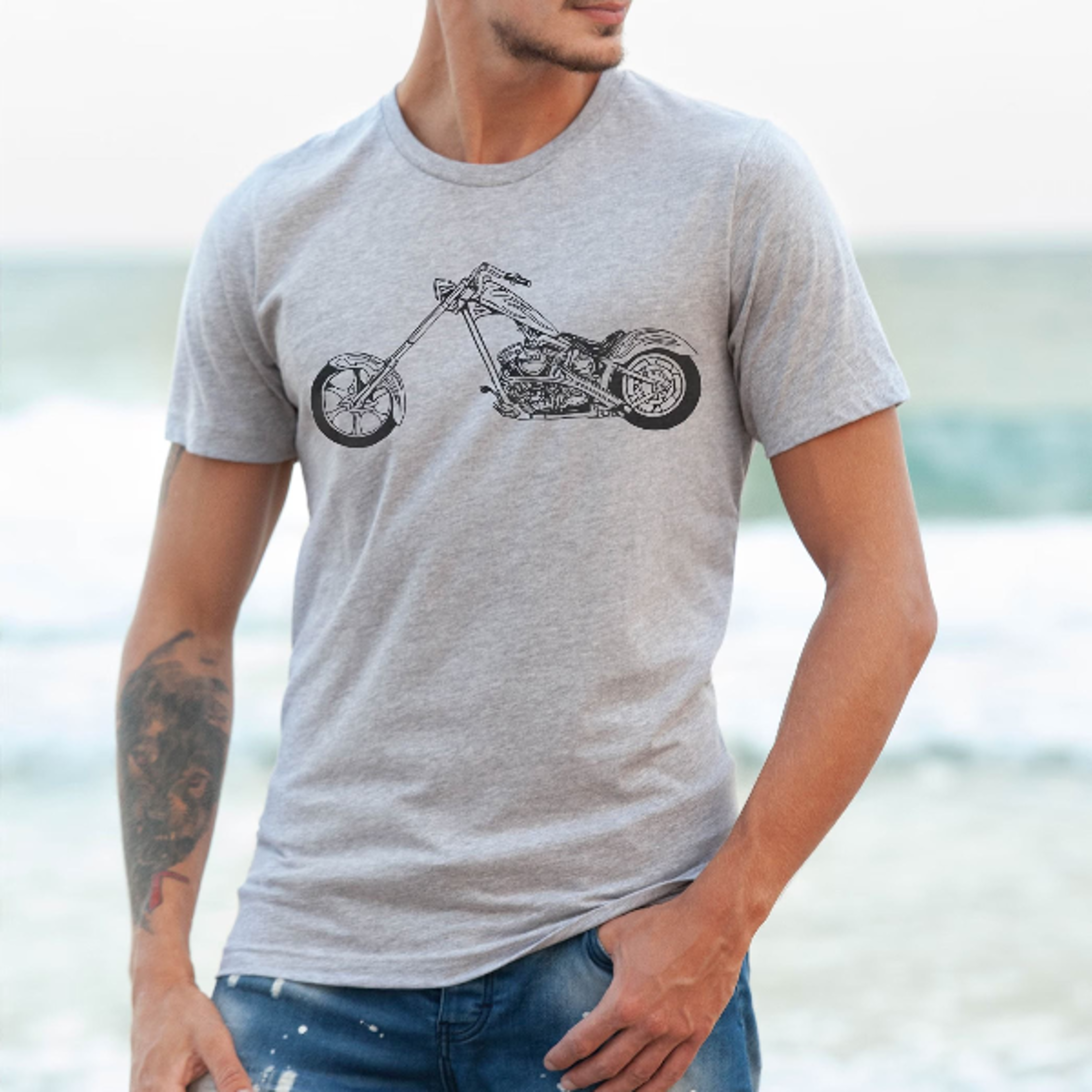 chopper motorcycle t-shirt, cruiser bike tee, bobber motorcycle shirt, custom motorcycle tee, biker shirt