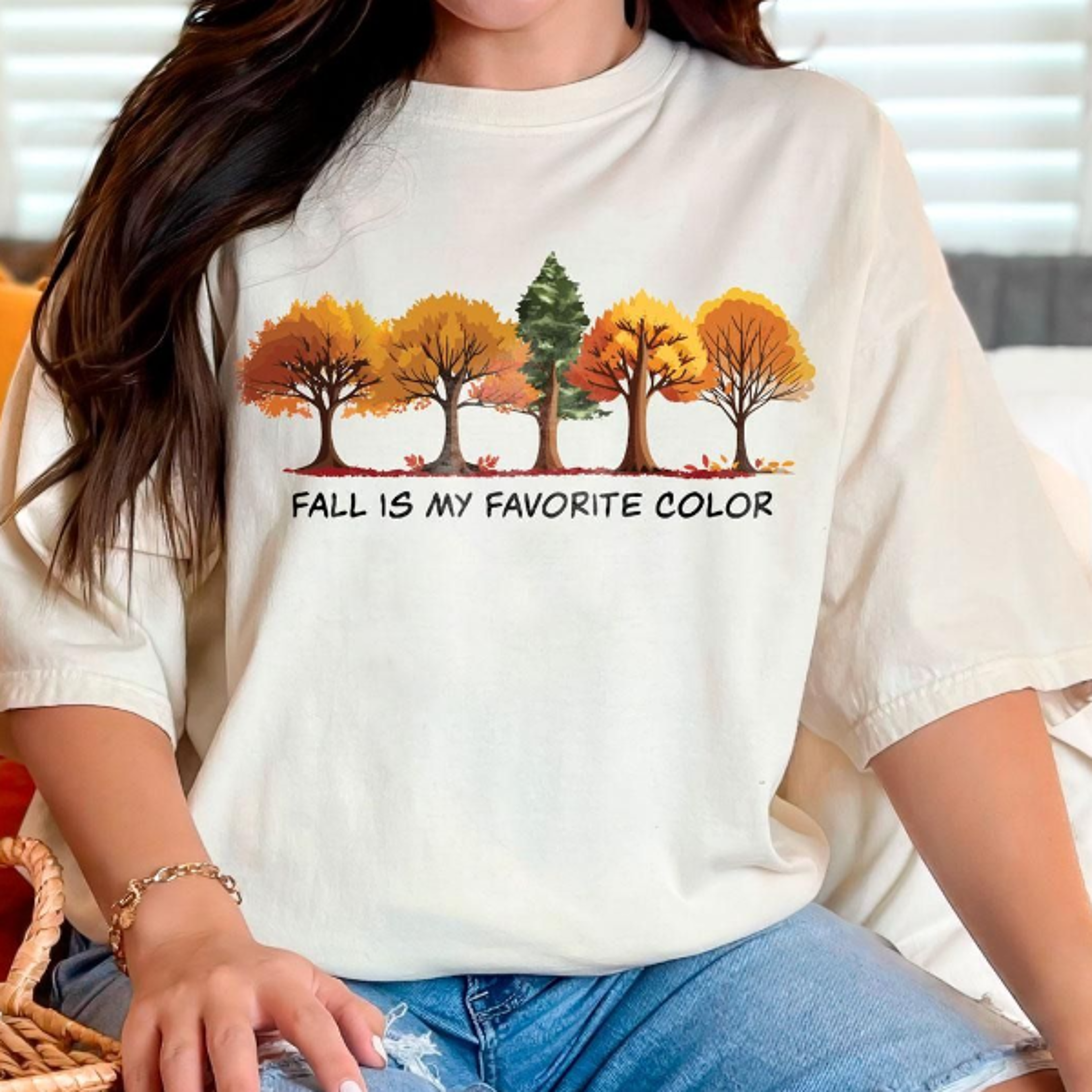 fall is my favorite color t-shirt, autumn shirt, fall season tee, fall vibes shirt, autumn leaves tee