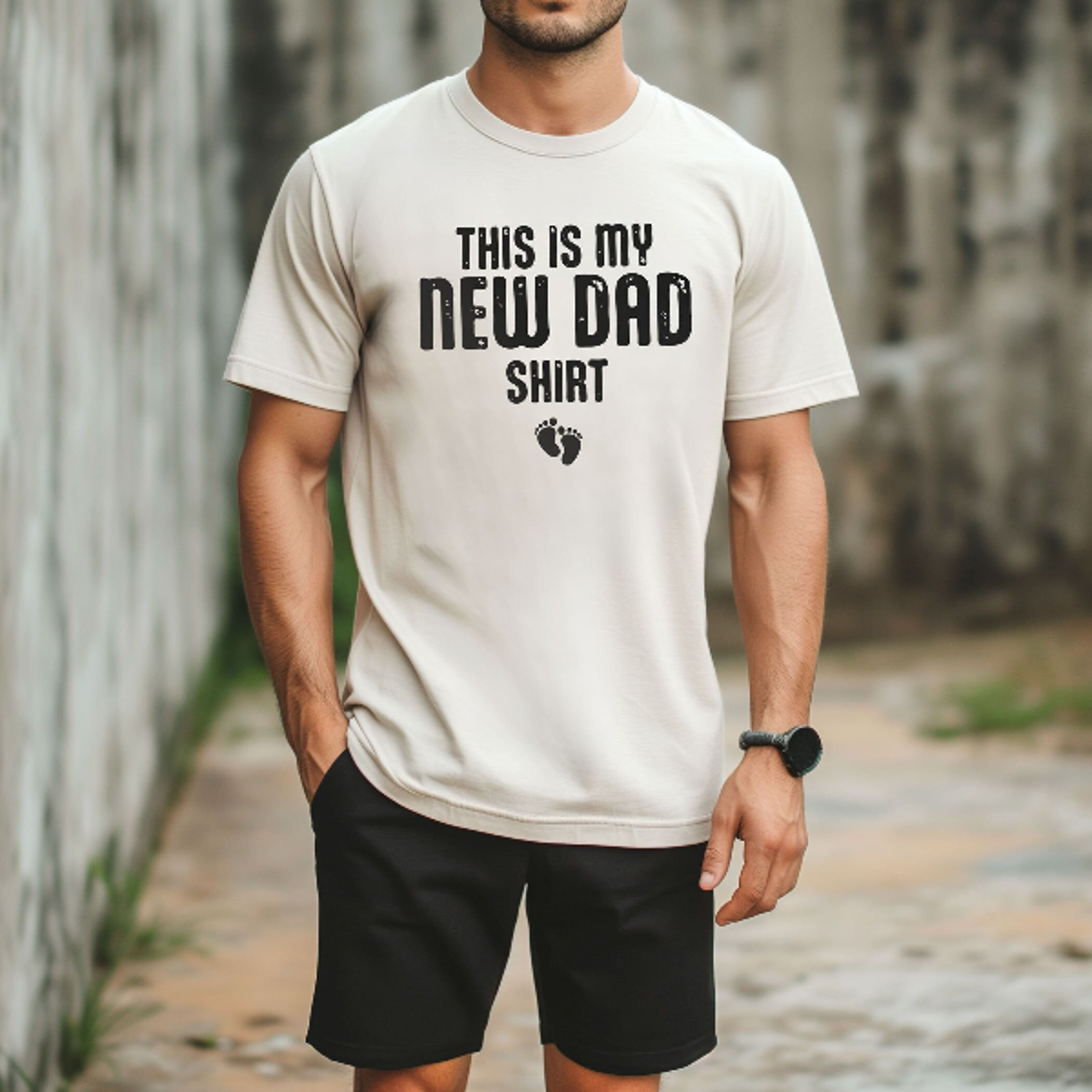 this is my new dad shirt, new dad shirt, 1st father's day tee, pregnancy announcement shirt