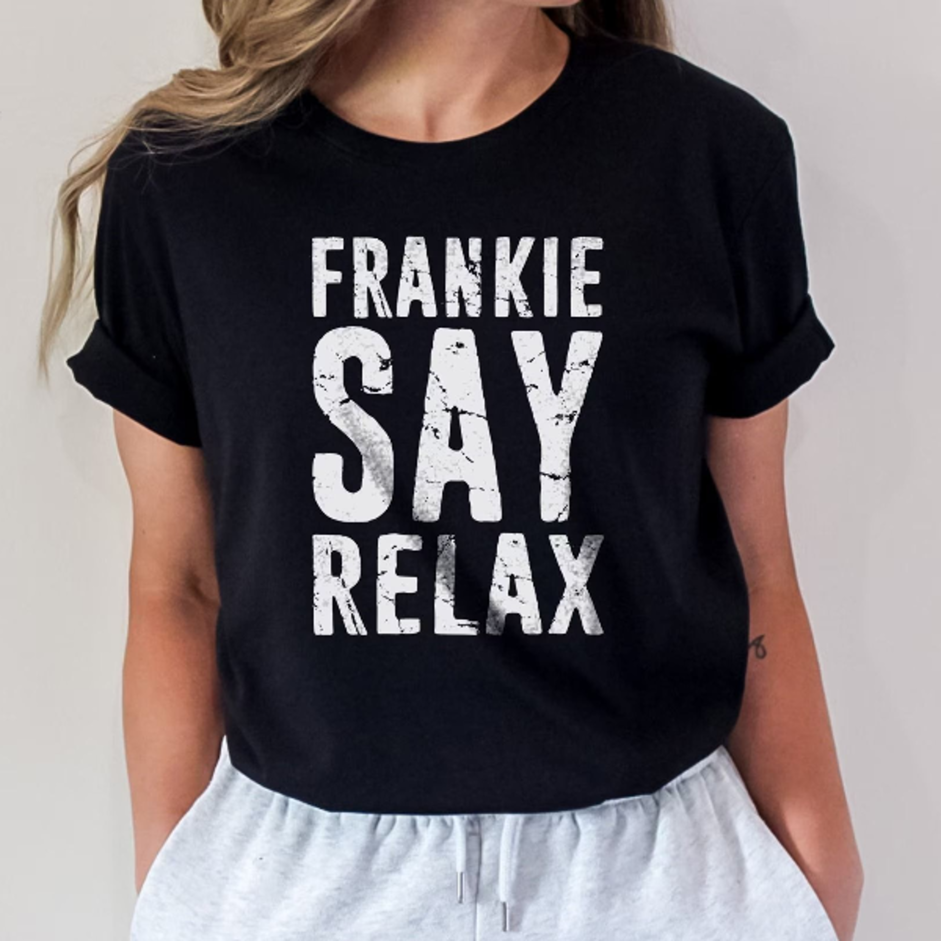 frankie say relax shirt, vintage retro tee, frankie say relax don't do it shirt, funny 80s shirt, friend group shirts