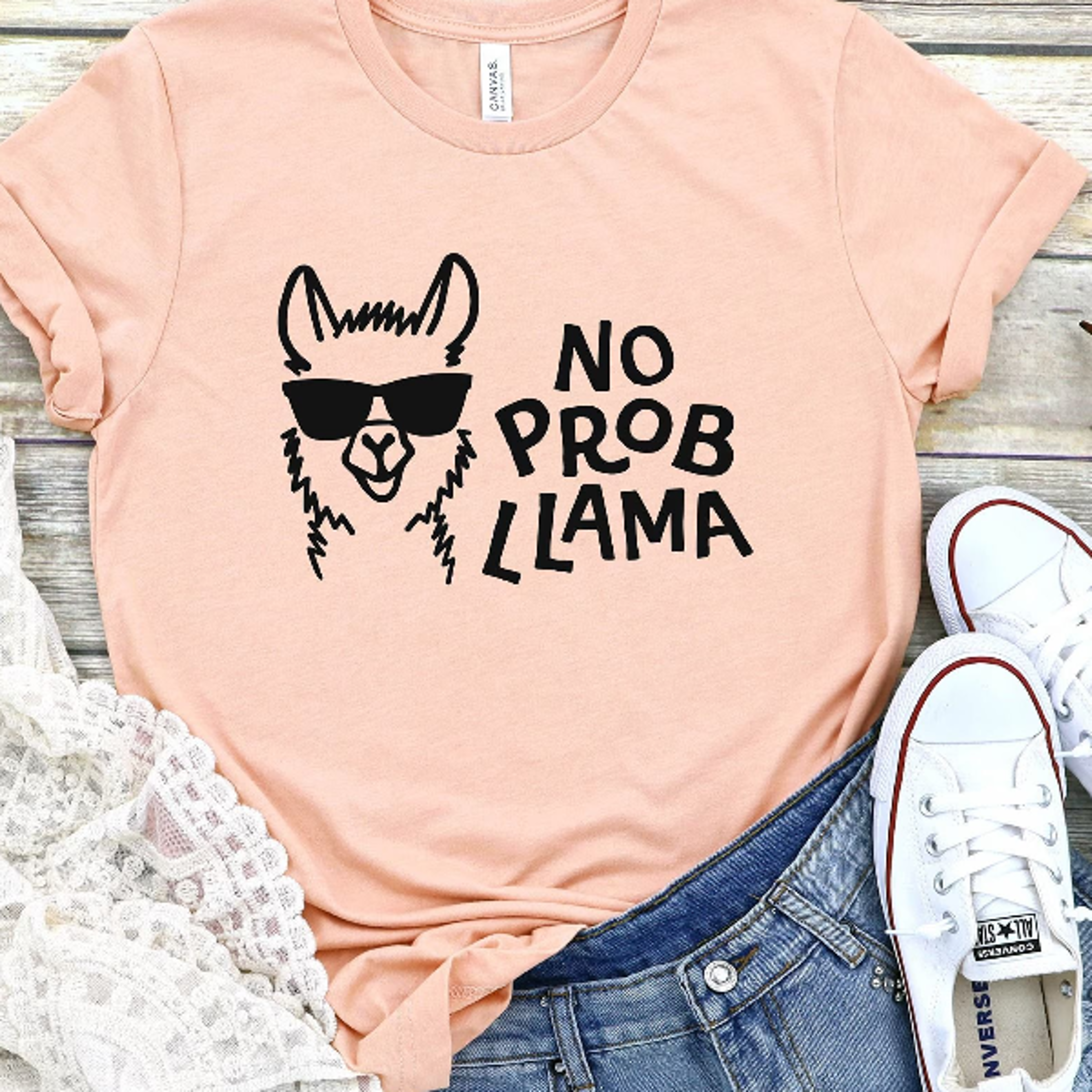 no probllama shirt, funny llama tee, sarcastic animal shirt, no problem llama shirt, cute llama lover shirt