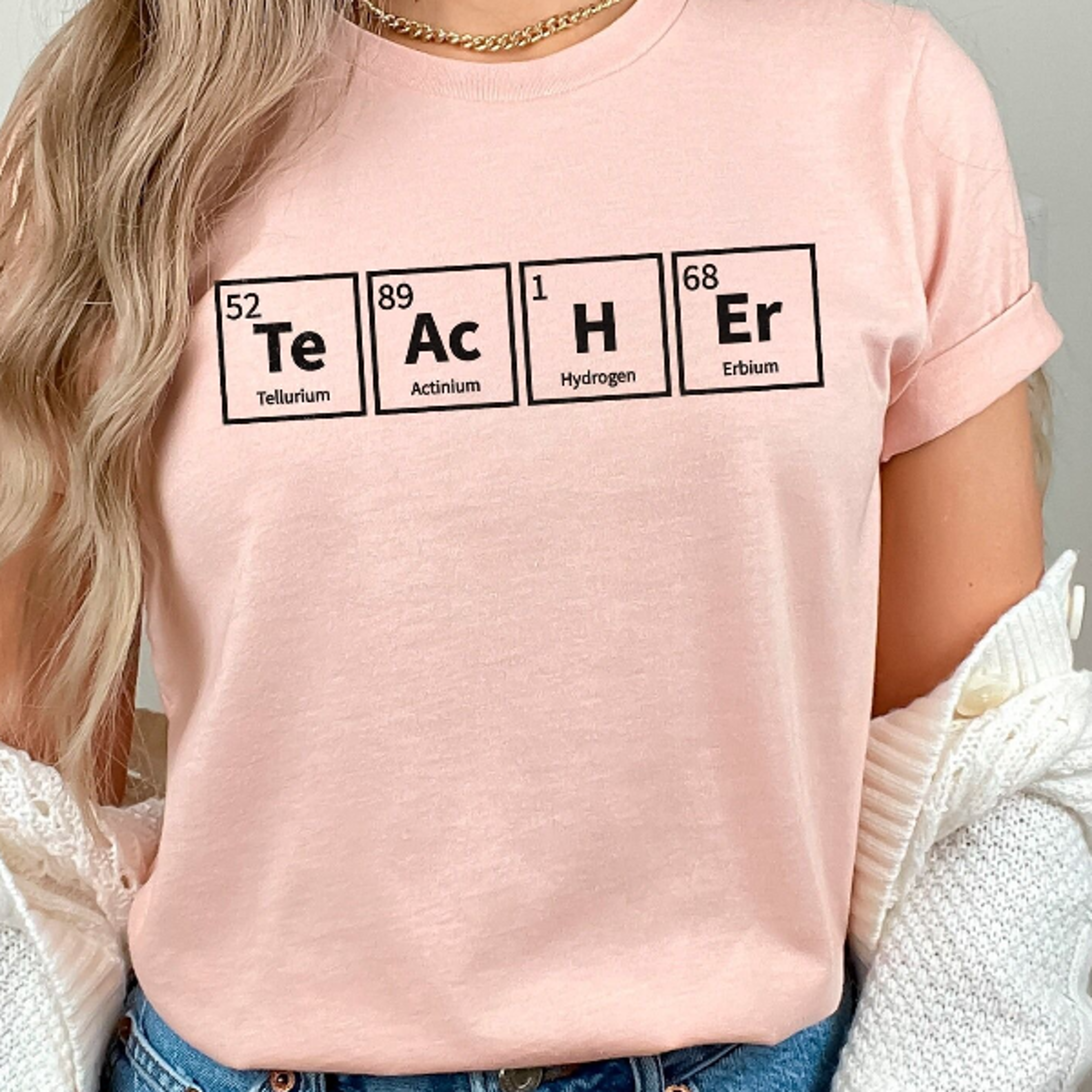 teacher shirt, funny teacher shirt, periodic table teacher tee, teacher crew shirt, teacher gift shirt