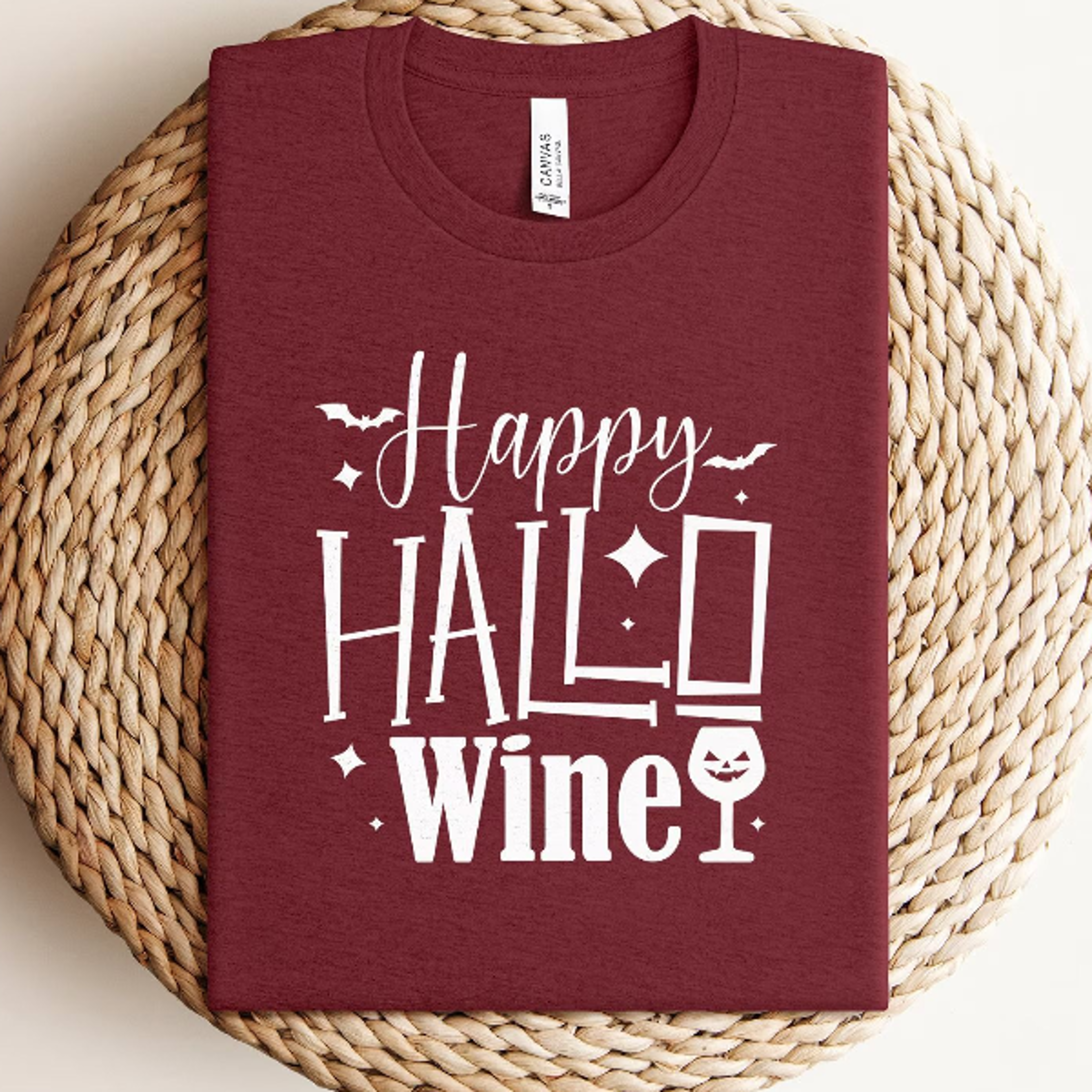 happy hallowine shirt, halloween wine t-shirt, spooky season tee, funny wine lover shirt, halloween party outfit