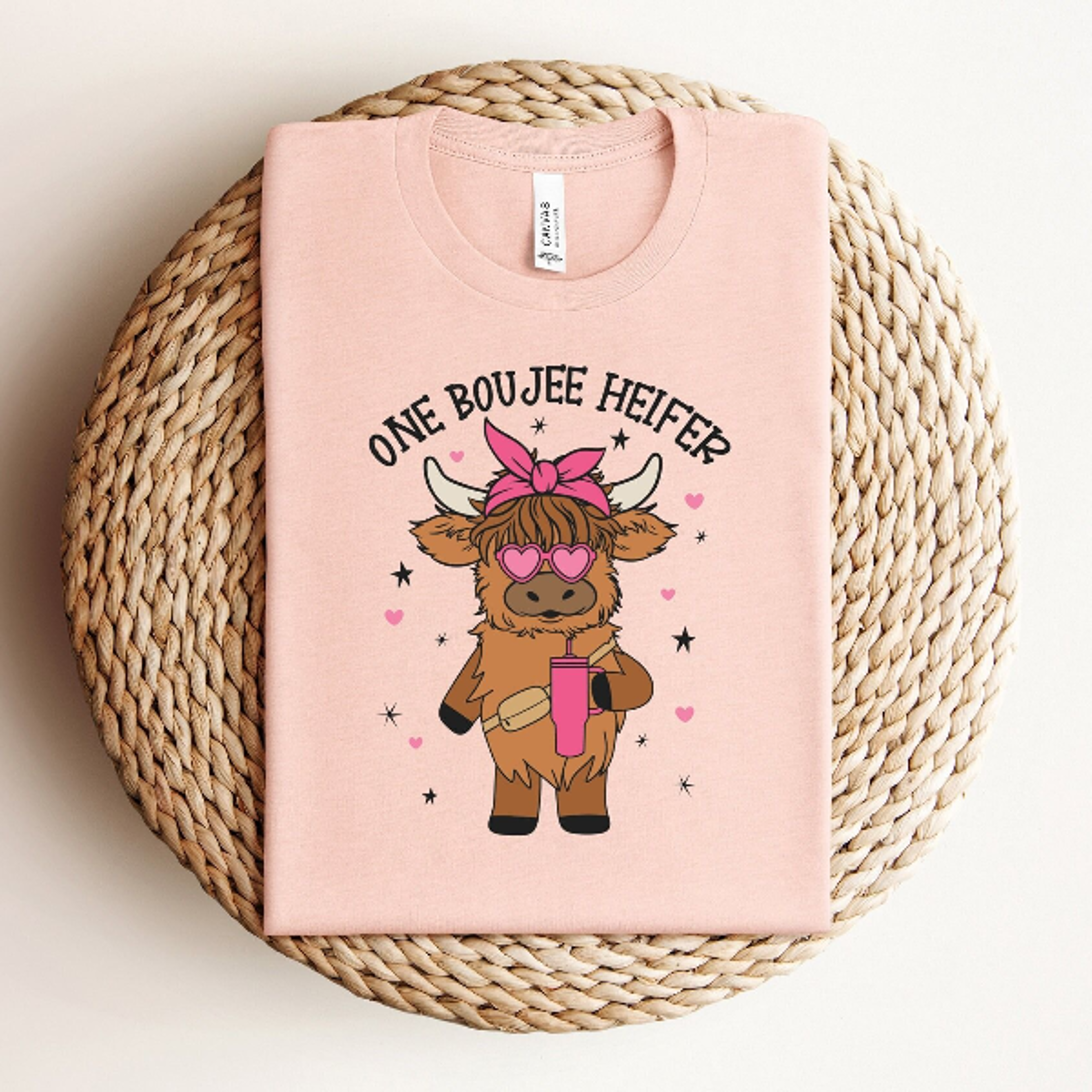 one boujee heifer valentine shirt, highland cow valentine tee, funny valentine shirt, cute cow shirt