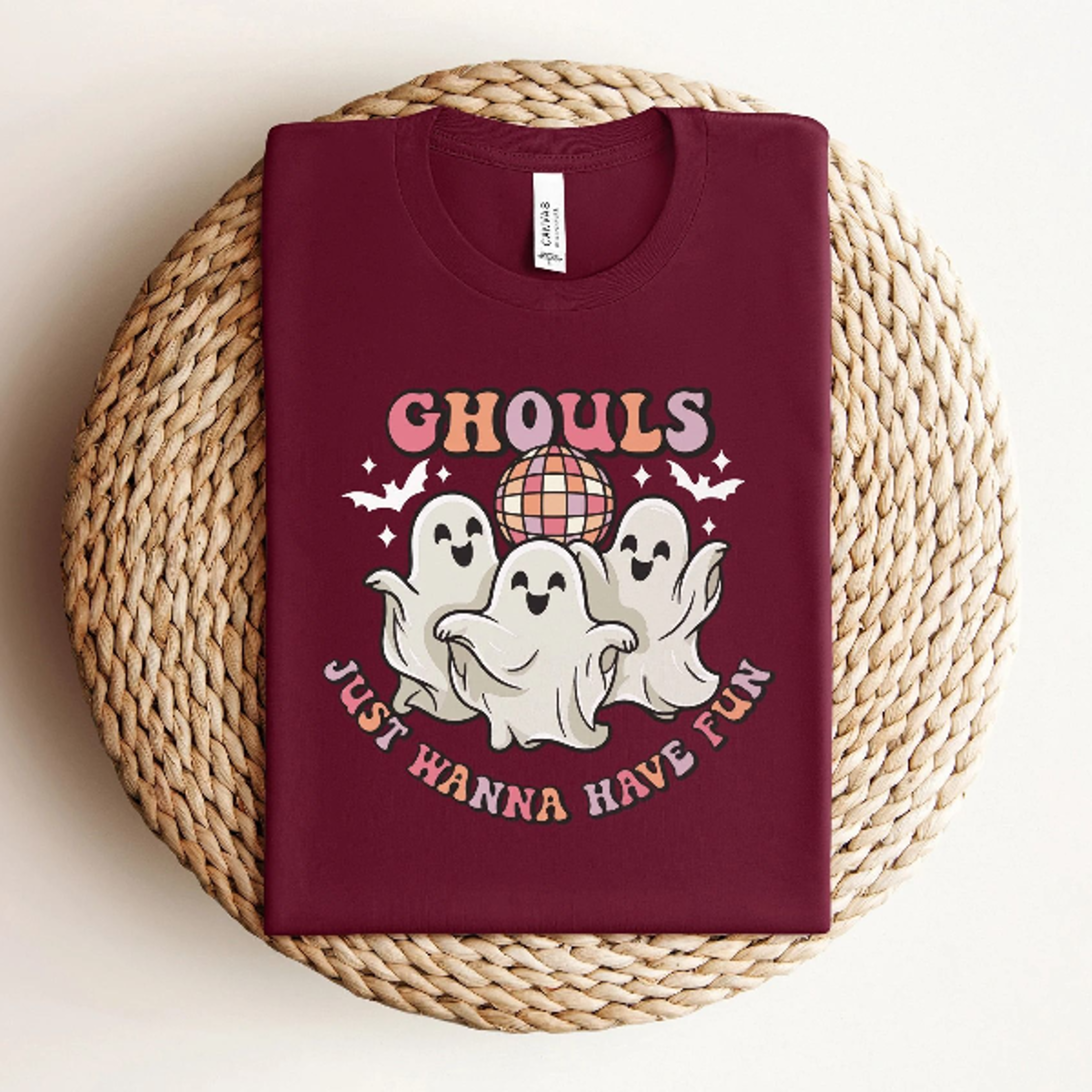 ghouls just wanna have fun shirt, funny ghost halloween tee, retro halloween shirt, dancing ghouls t-shirt