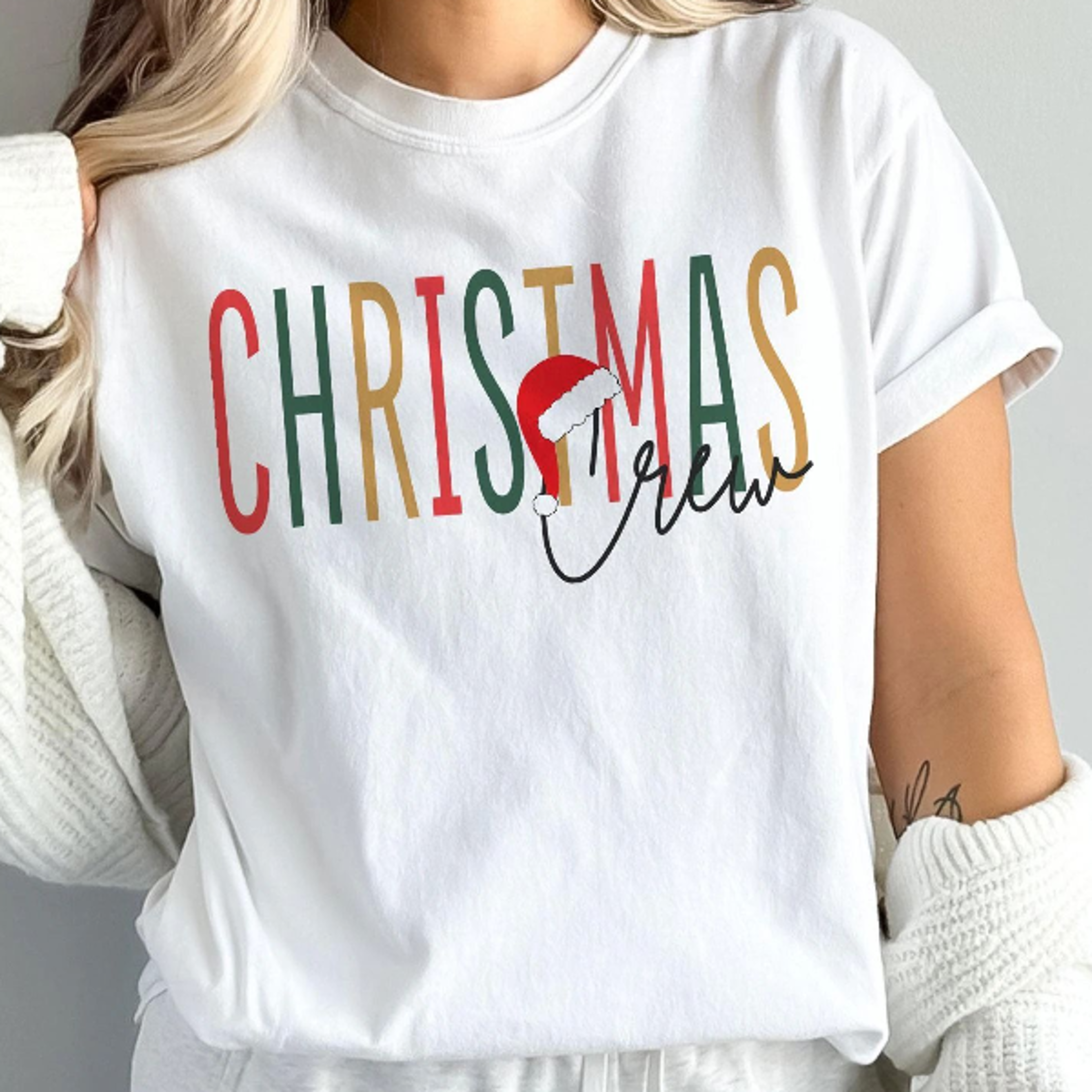 christmas crew shirt, family matching christmas shirt, holiday family tee, christmas t-shirt