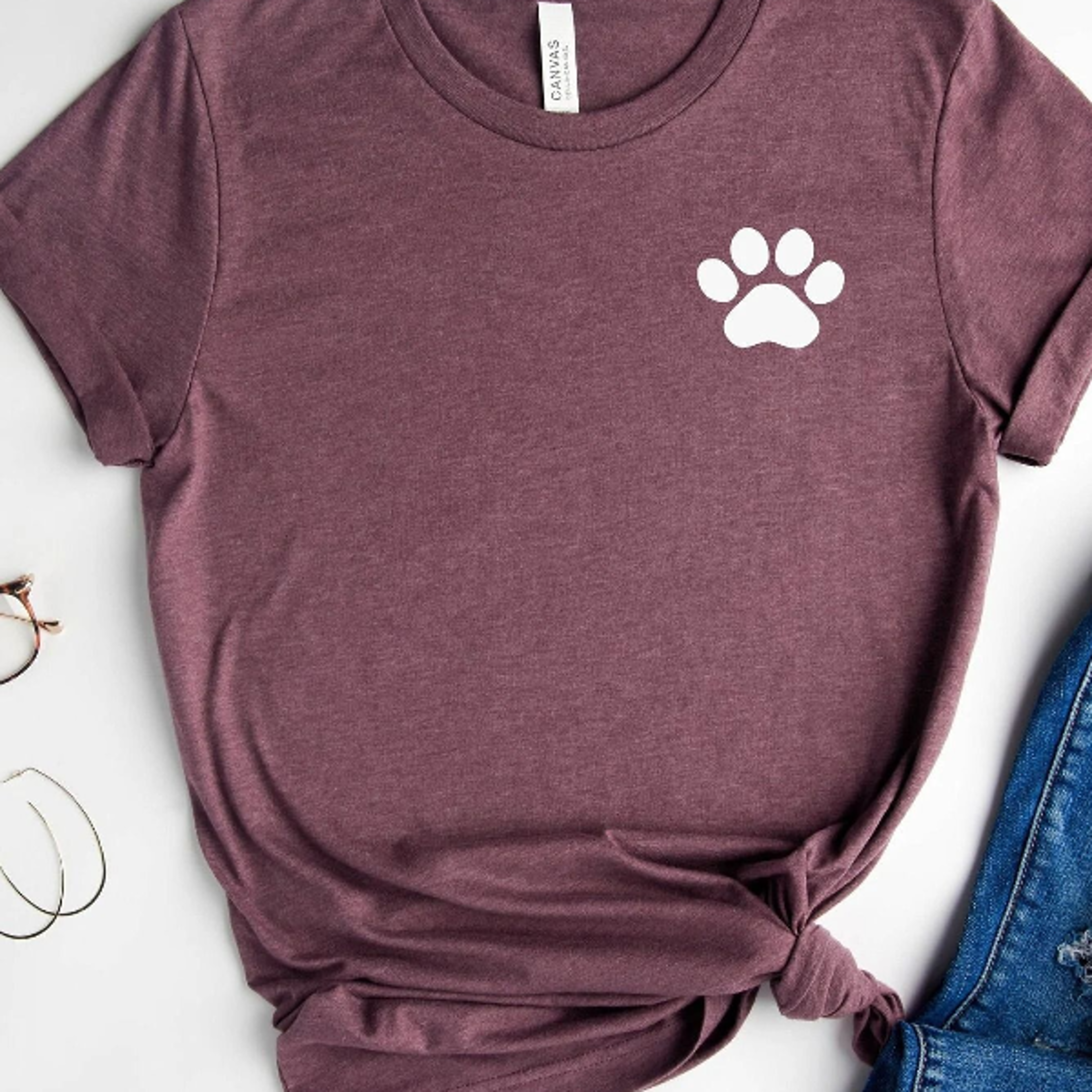 dog paw pocket shirt, dog mom t-shirt, cute dog paw tee, dog lover gift, dog mama shirt, puppy lover shirt