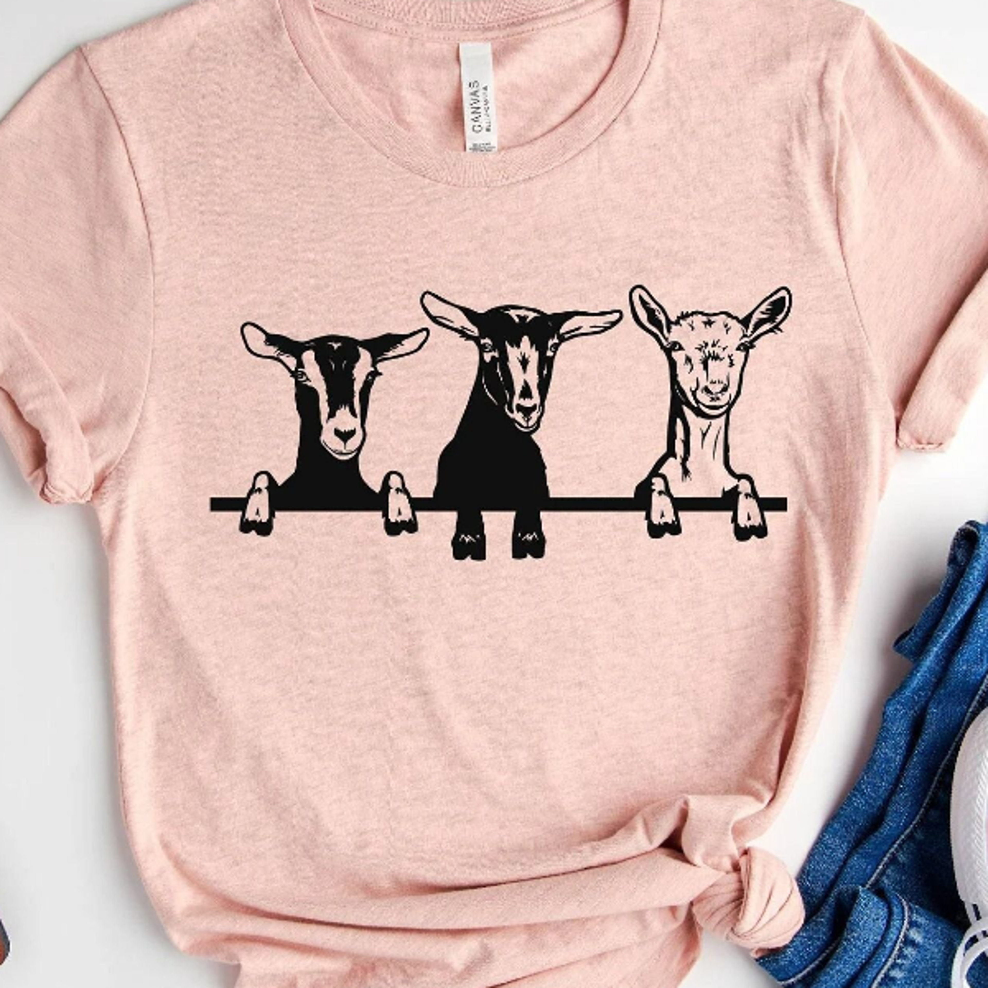 cute goat shirt, funny goat tee, goat lover shirt, farm animal t-shirt, goat mom shirt