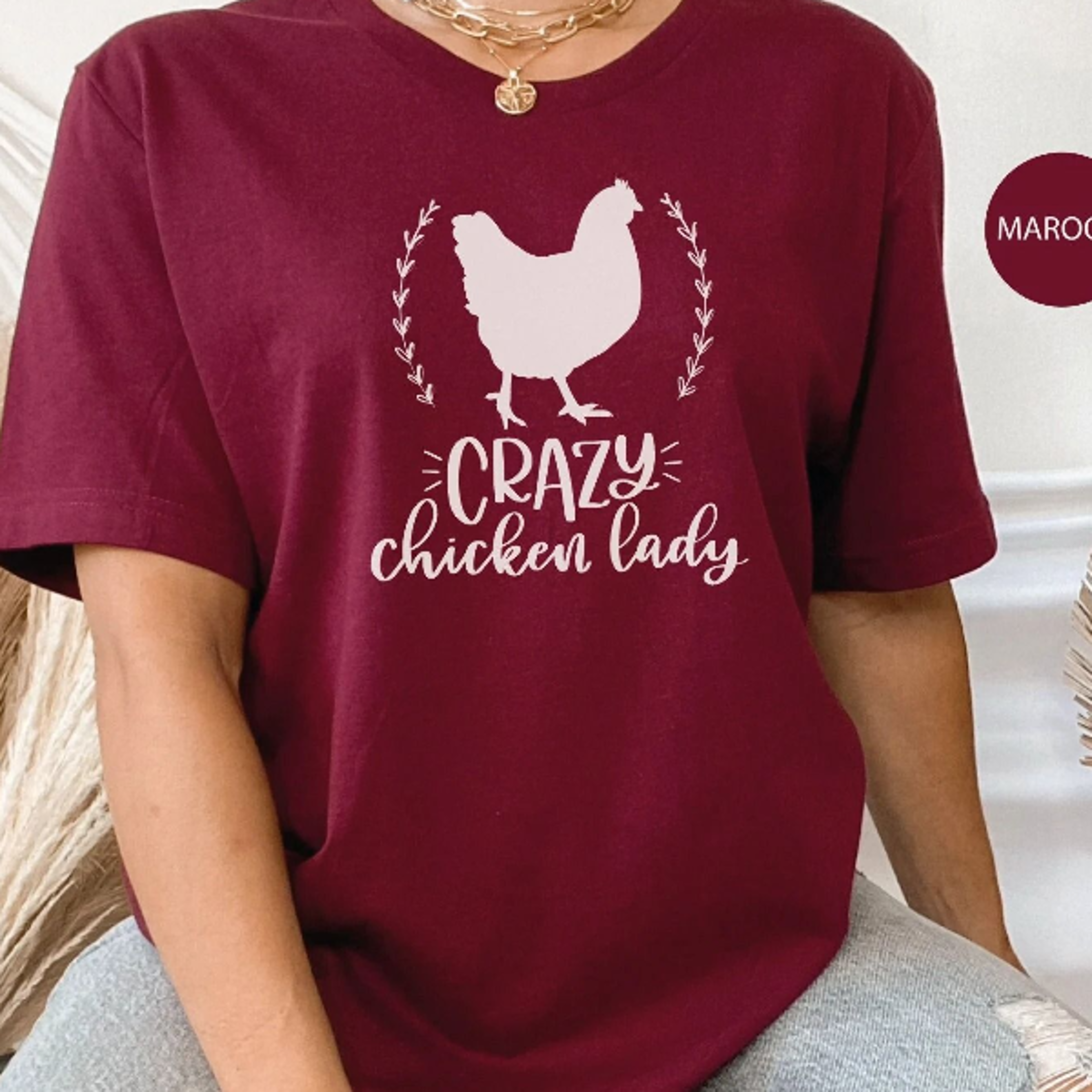 crazy chicken lady shirt, chicken lover tee, chicken mom shirt, chicken farmer shirt, backyard chicken shirt