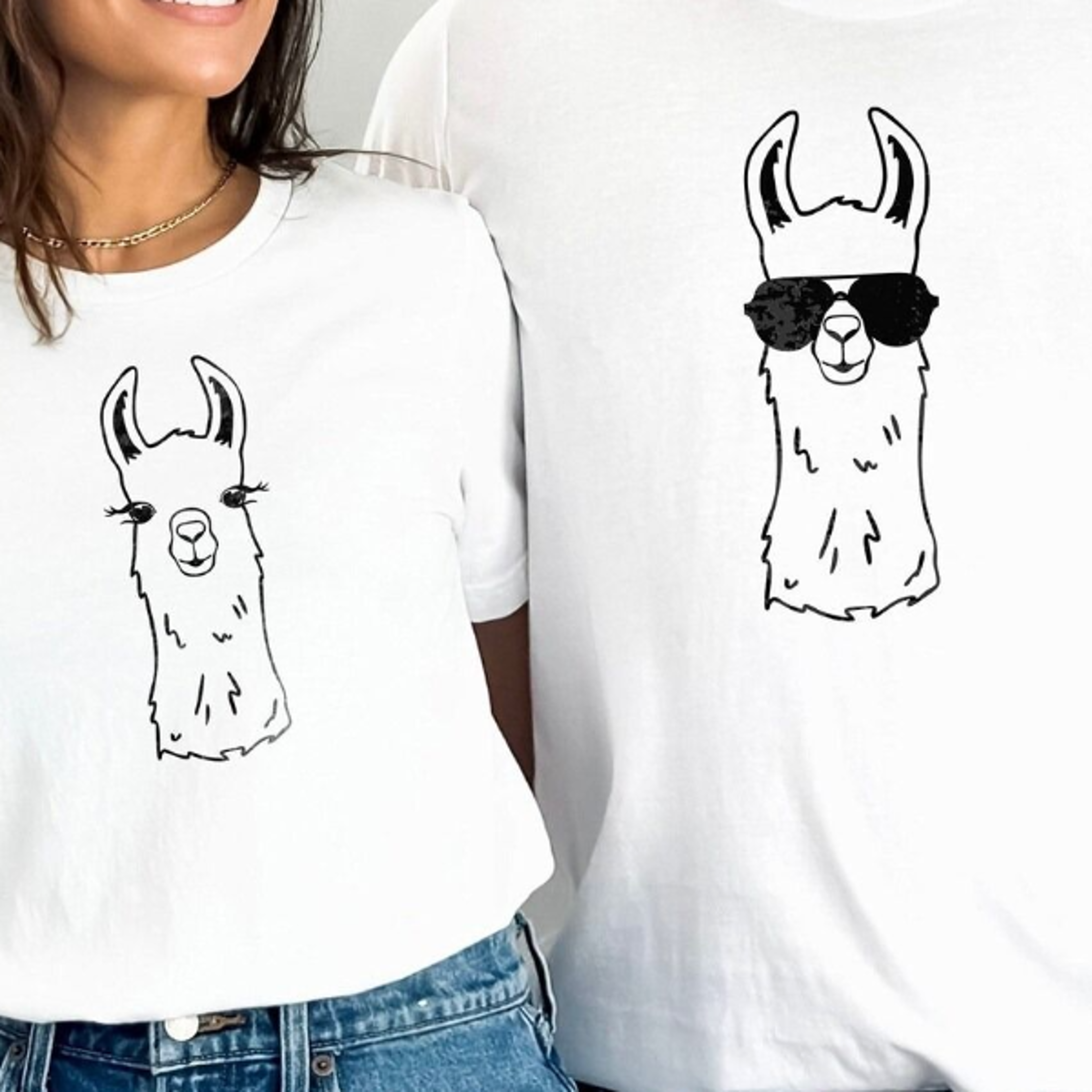 llama couples tshirt, mama llama shirt, dada llama tee, cute llama shirt, funny couples shirts, unisex clothing,