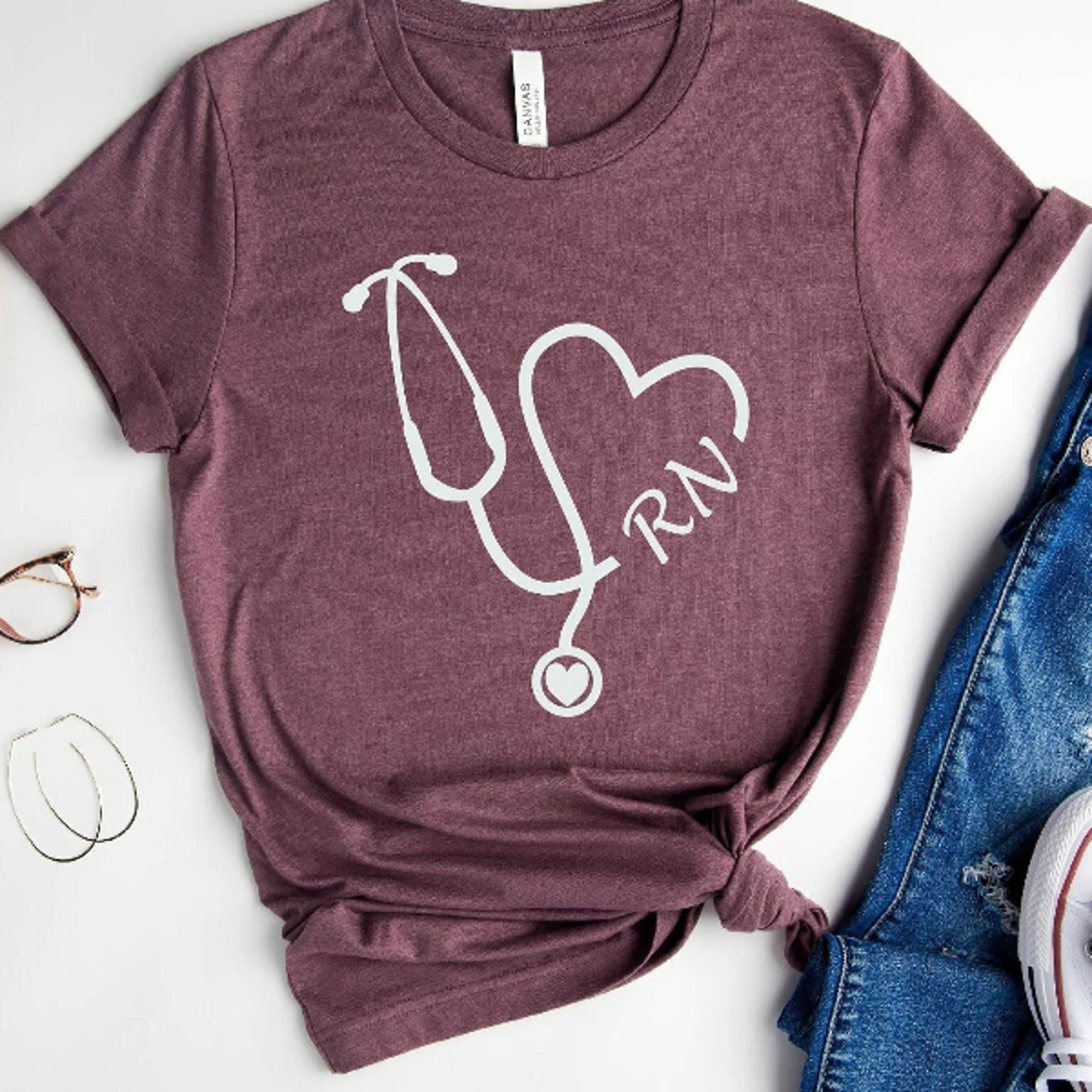 nurse shirt, custom nurse shirt, gift for nurse, nurse shirt gifts, nursing grad shirt, stethoscope shirts,