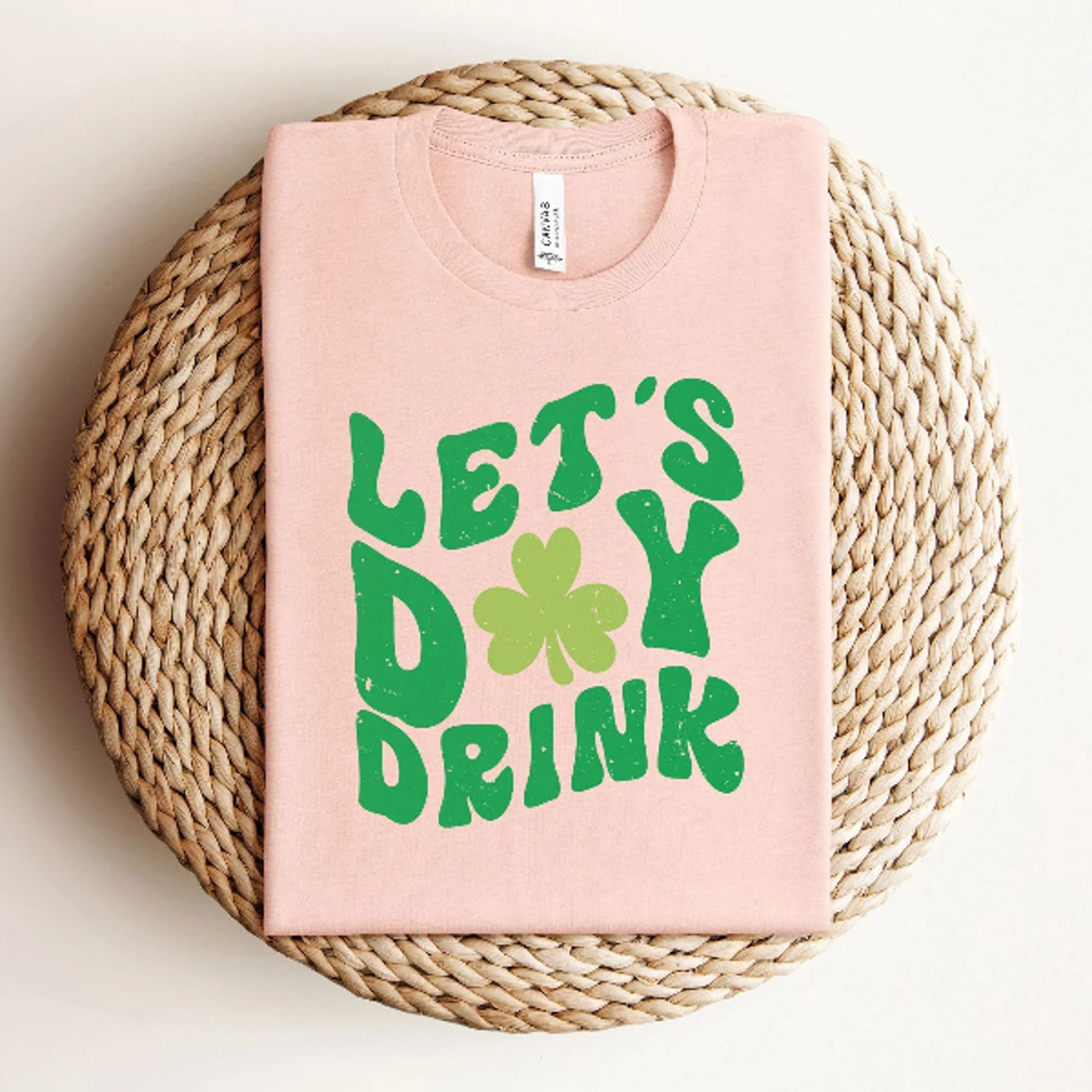 let's day drink shirt - st. patrick's day shirt - clover st. patrick tee - gift for st. patrick - irish shirt - st