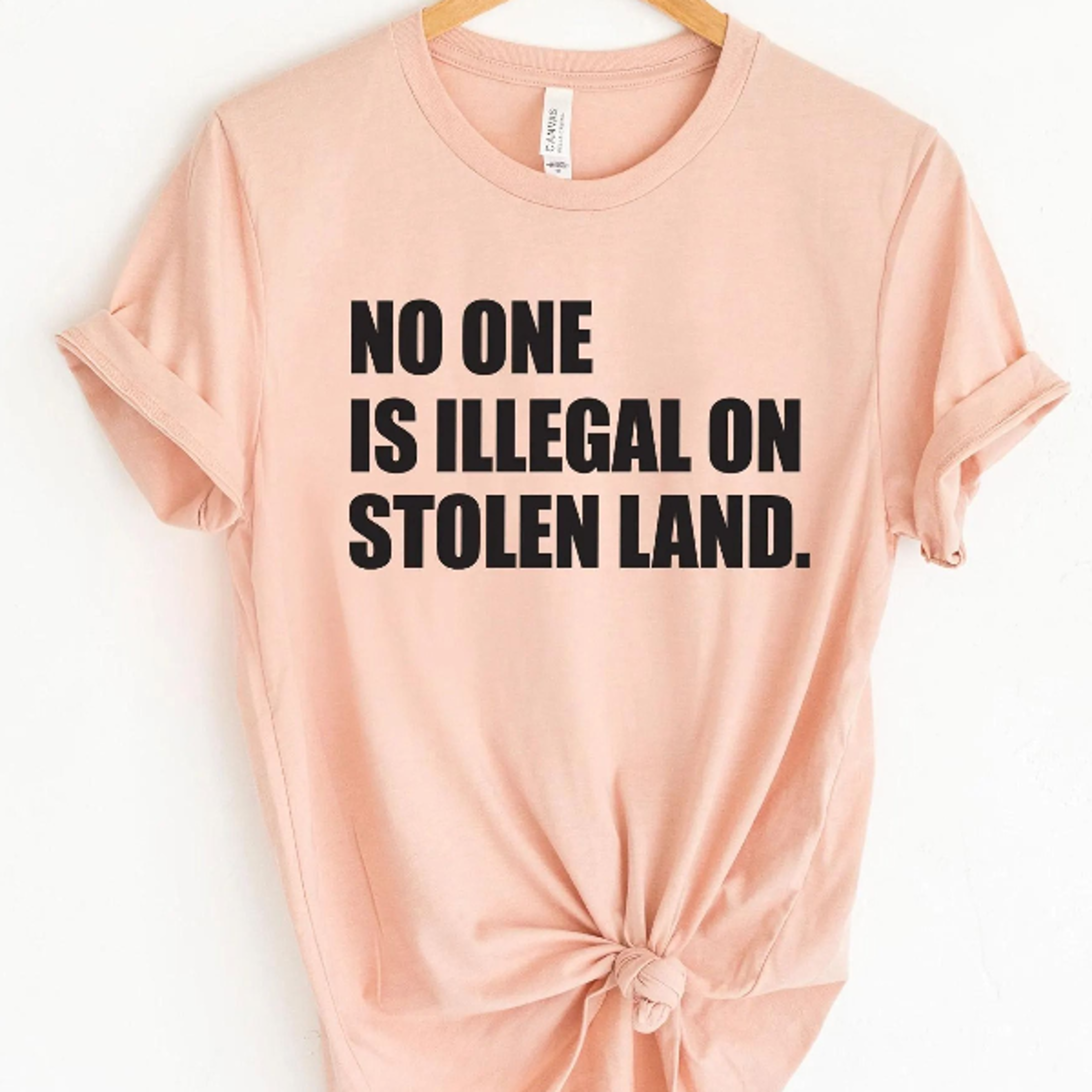 no one is illegal on stolen land shirt | human rights shirt | equality tee protest graphic t-shirt