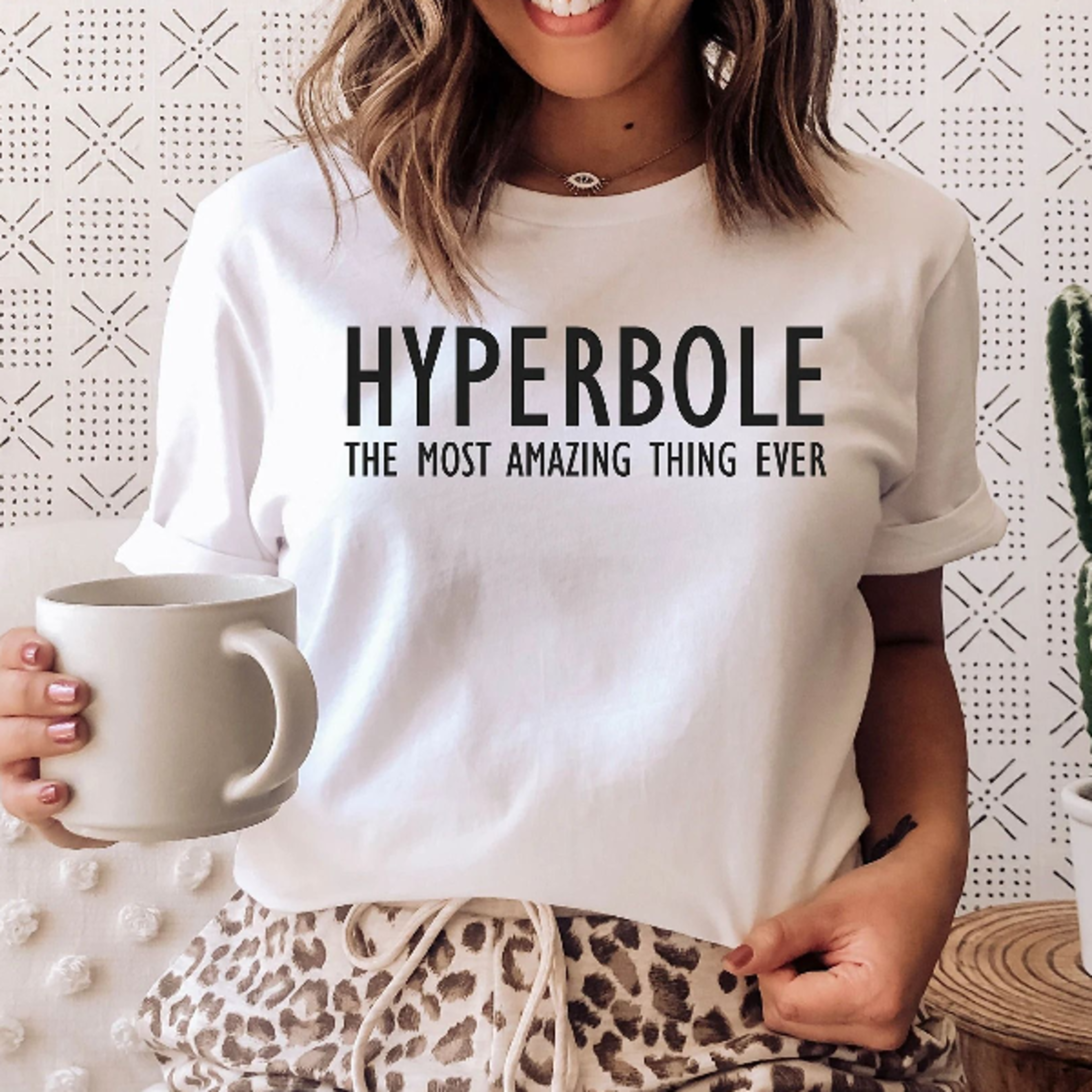 hyperbole shirt | teacher shirt | hyperbole the greatest thing ever grammar graphic tee