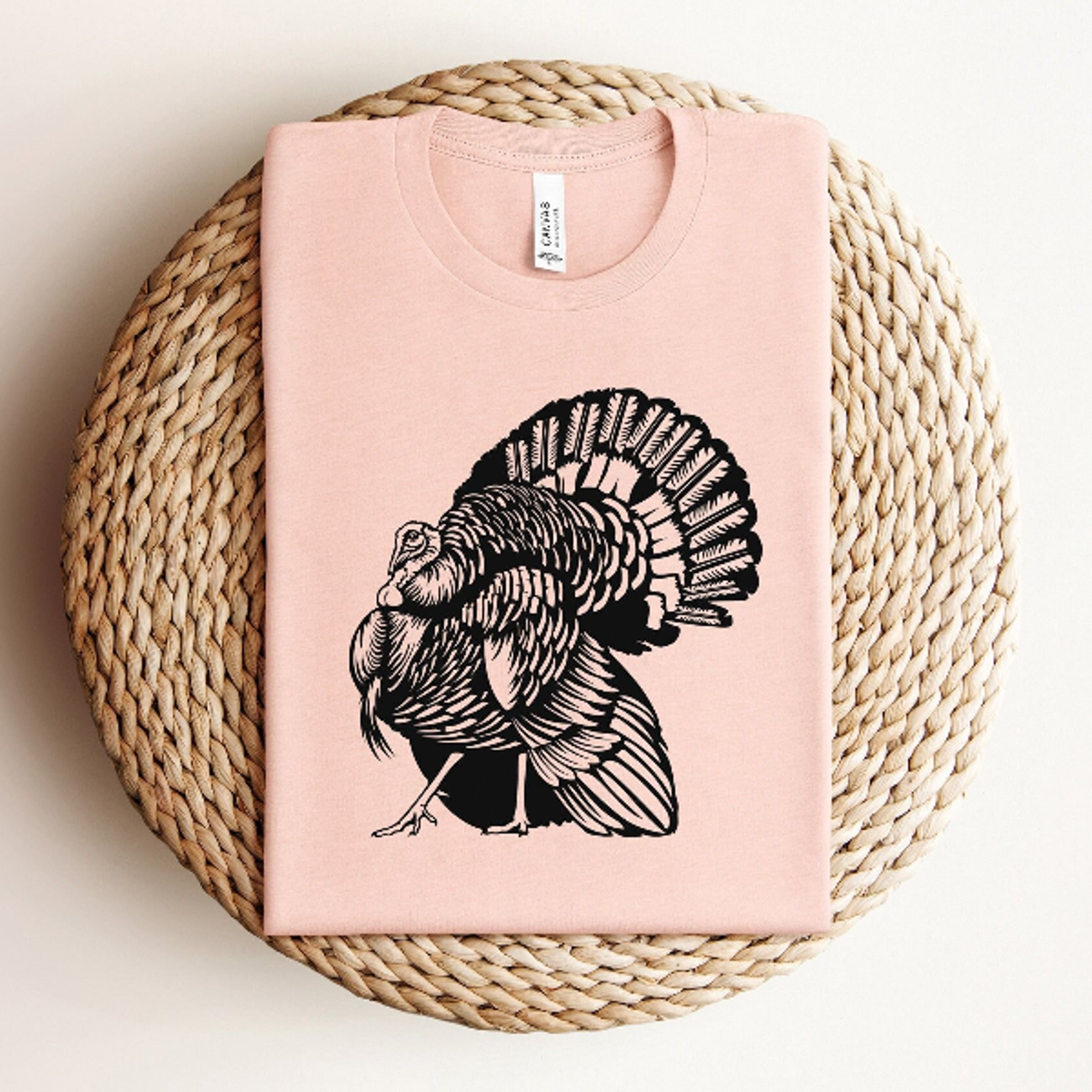 turkey silhouette t-shirt | turkey shirt | thanksgiving shirt graphic tee for fall celebrations
