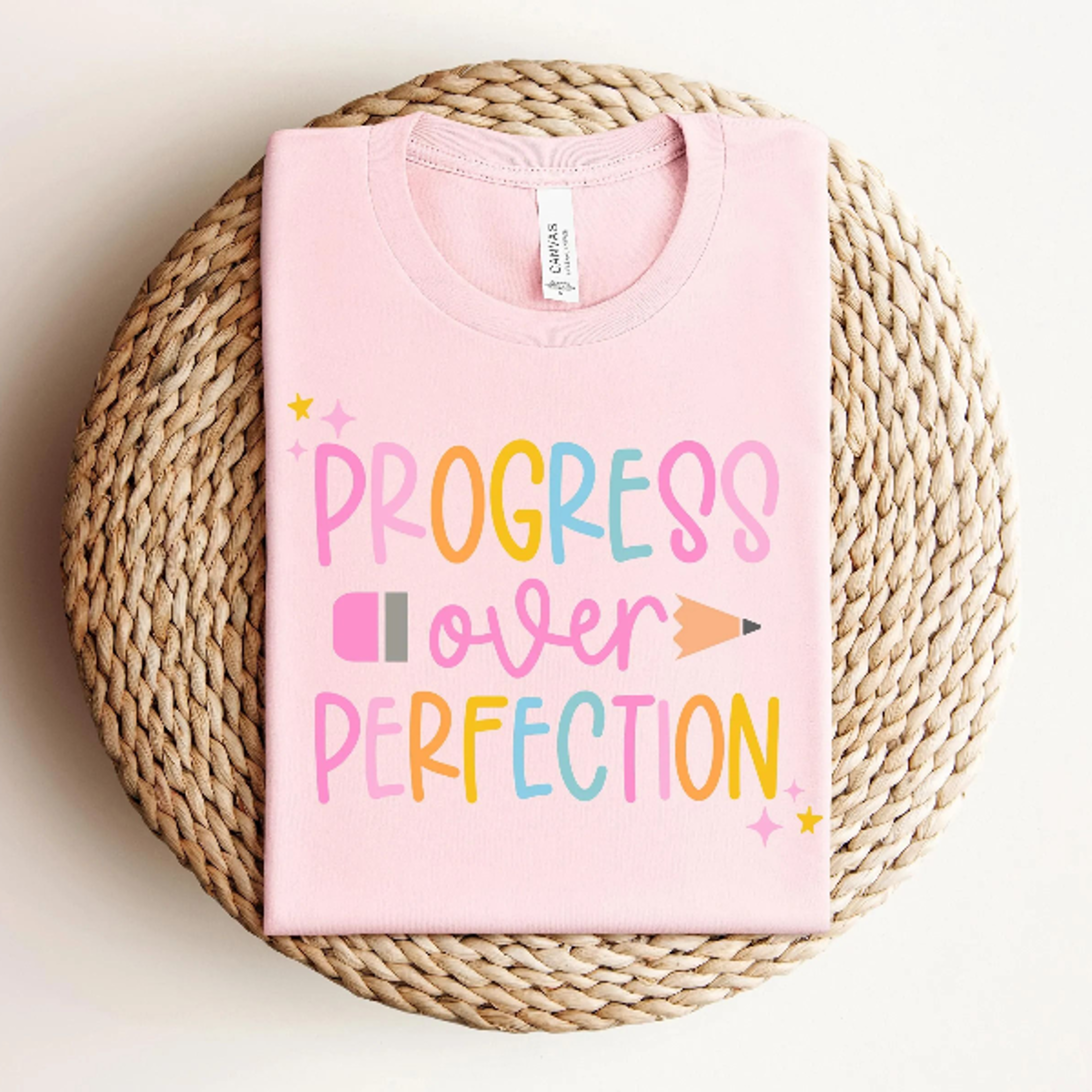 progress over perfection shirt | teacher shirts | inspirational back to school graphic tee
