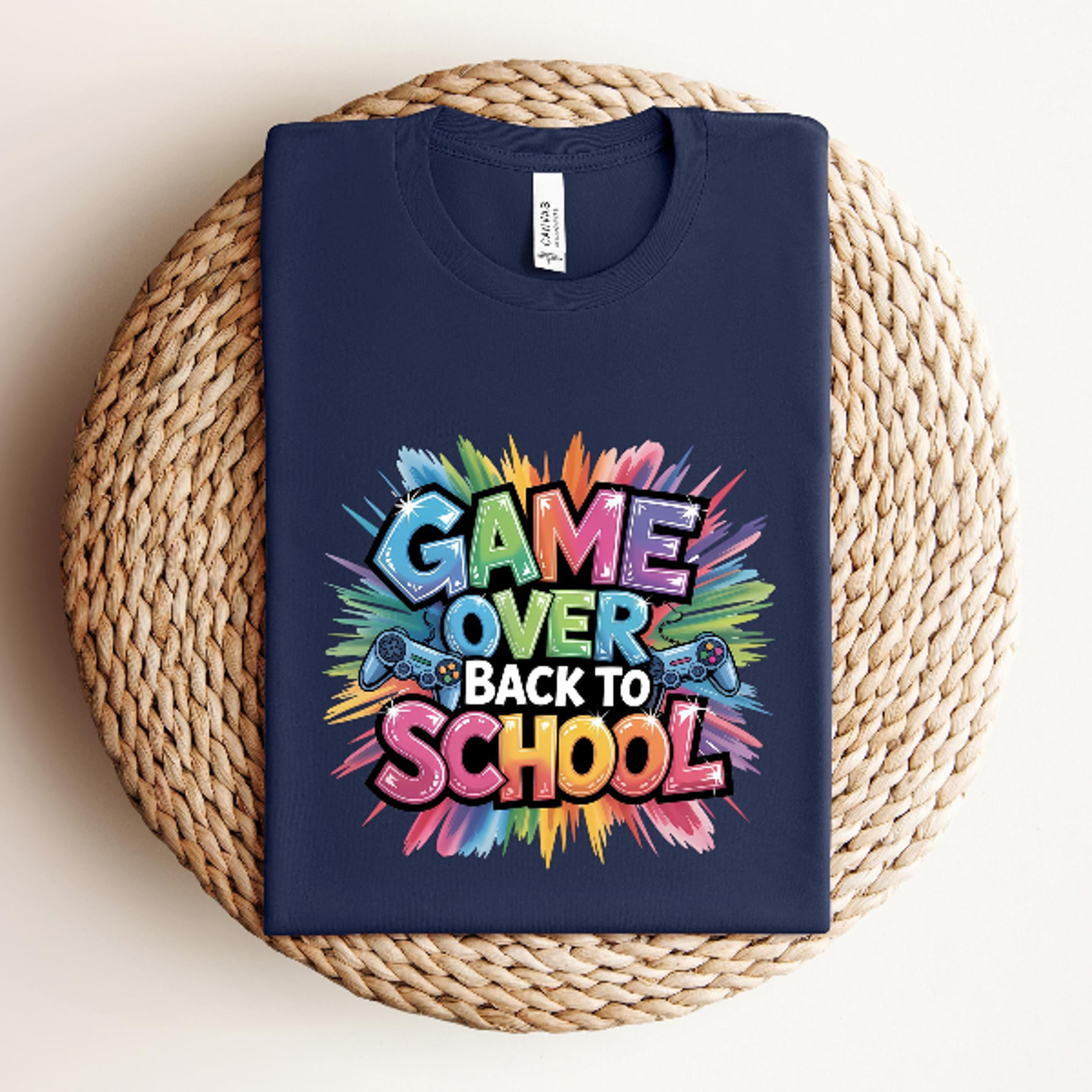 game over back to school shirt | back to school shirt | first day gaming graphic tee