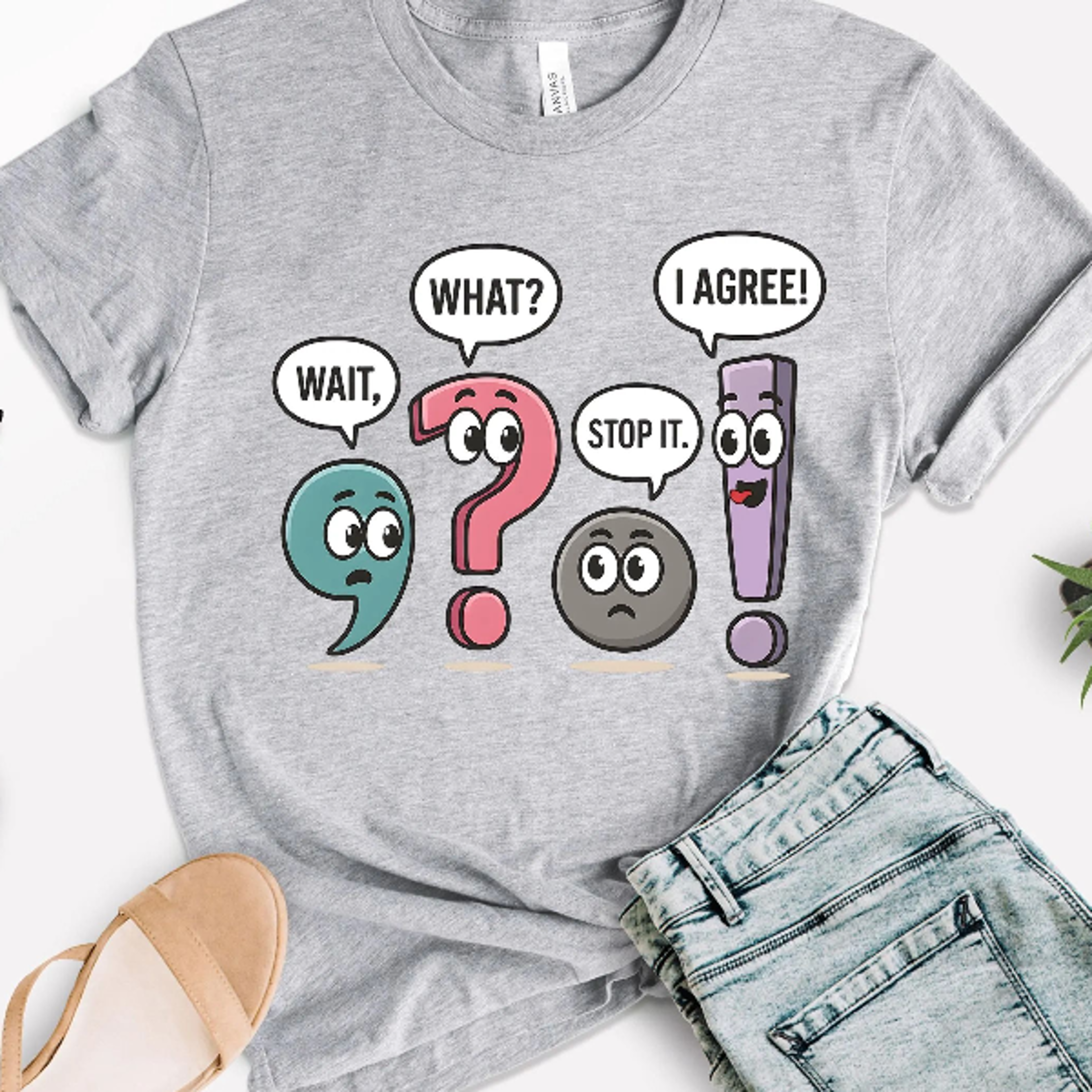 funny grammar teacher shirt | punctuation back to school tee | english teacher graphic t-shirt