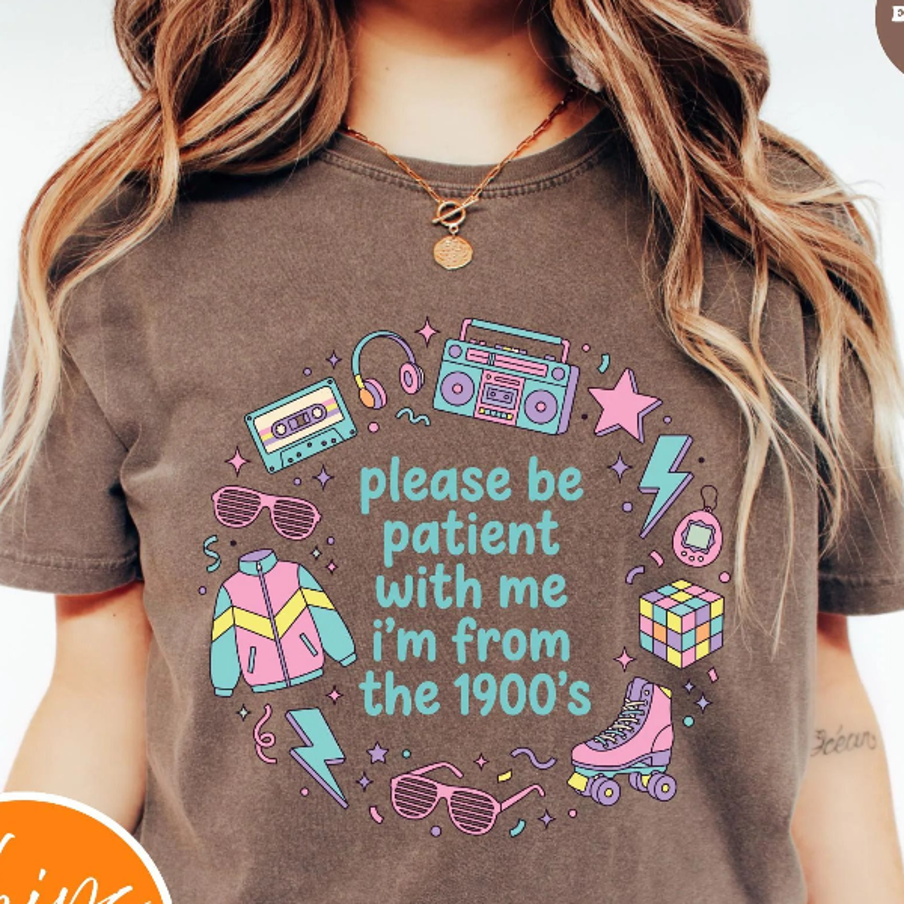 funny millennial graphic tee | please be patient with me i'm from the 1900s shirt | retro 90s meme tshirt