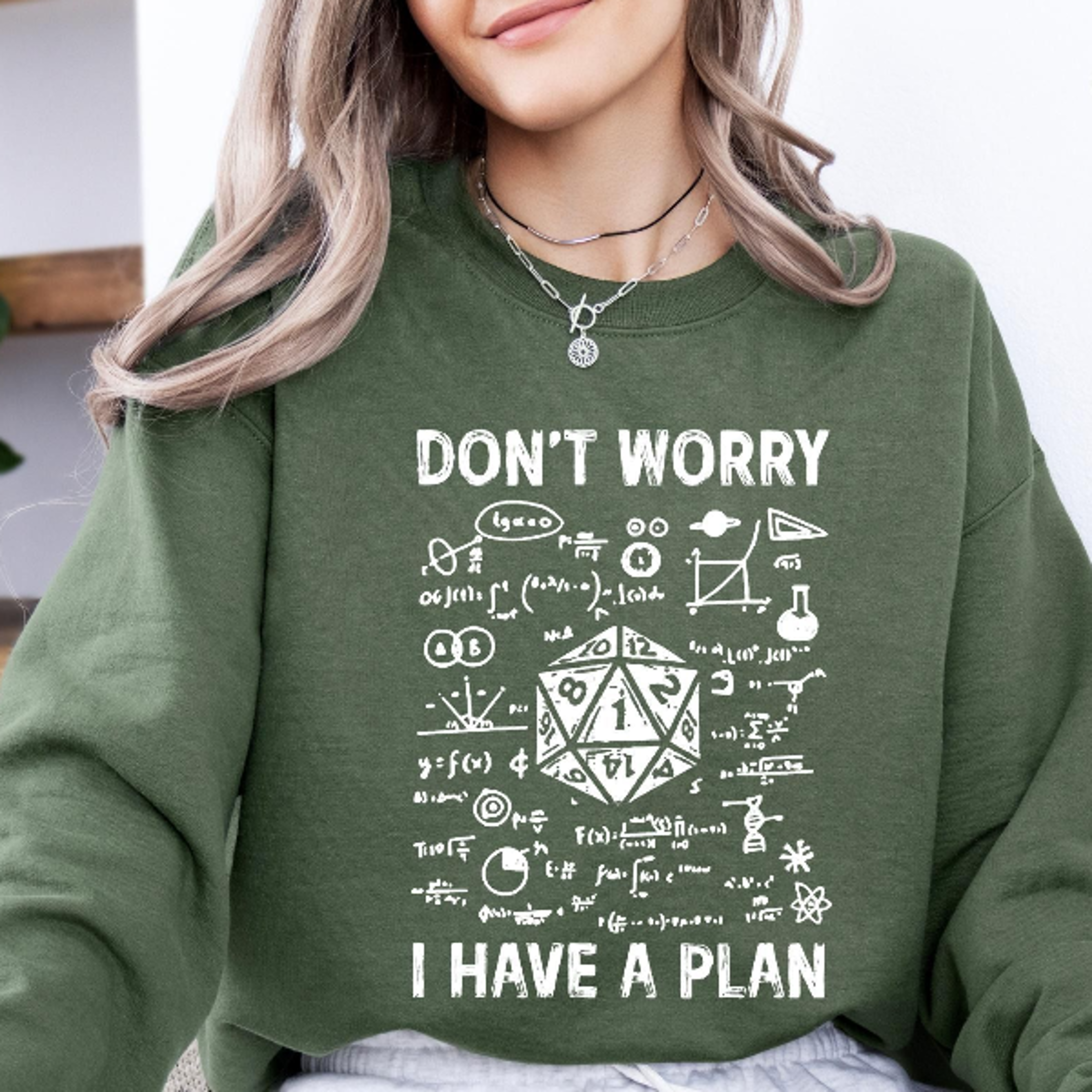 funny fantasy role playing sweatshirt | tabletop gamer crewneck | dice game humor shirt | adventure party gift