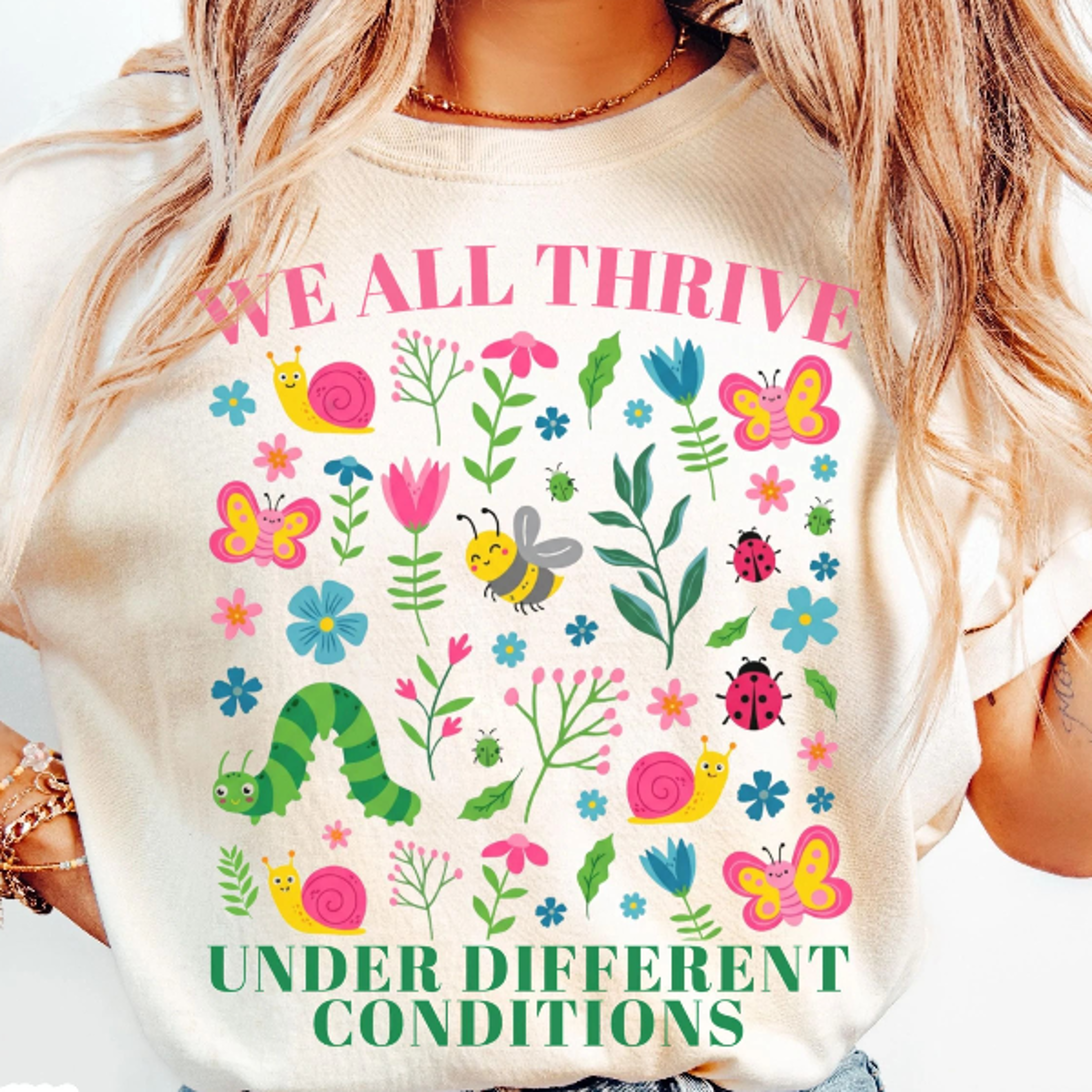 neurodiversity inclusion shirt | autism shirt | we all thrive under different conditions tee