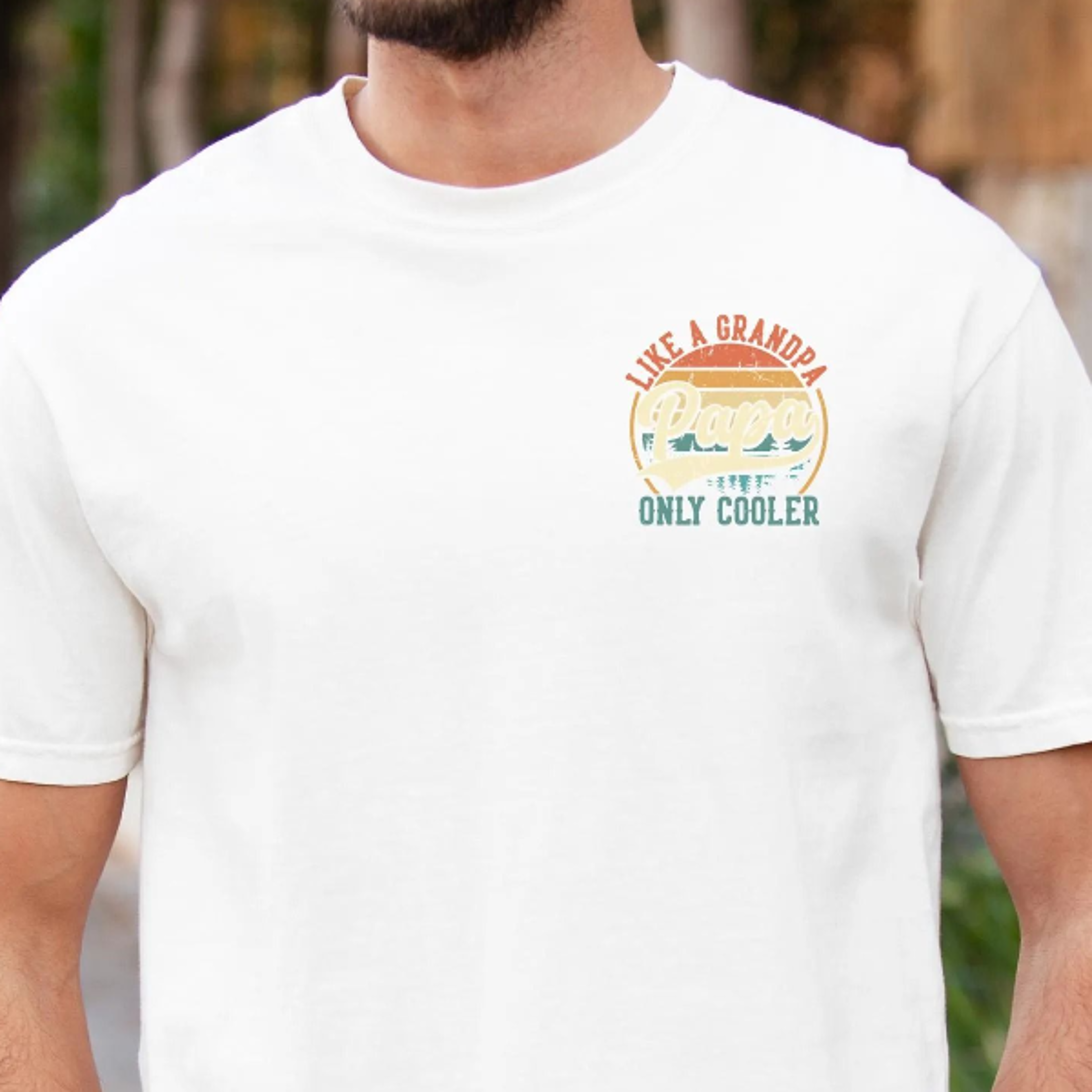 retro cool papa shirt | funny father day t shirt | grandpa tee | dad gift | new grandpa shirt gift