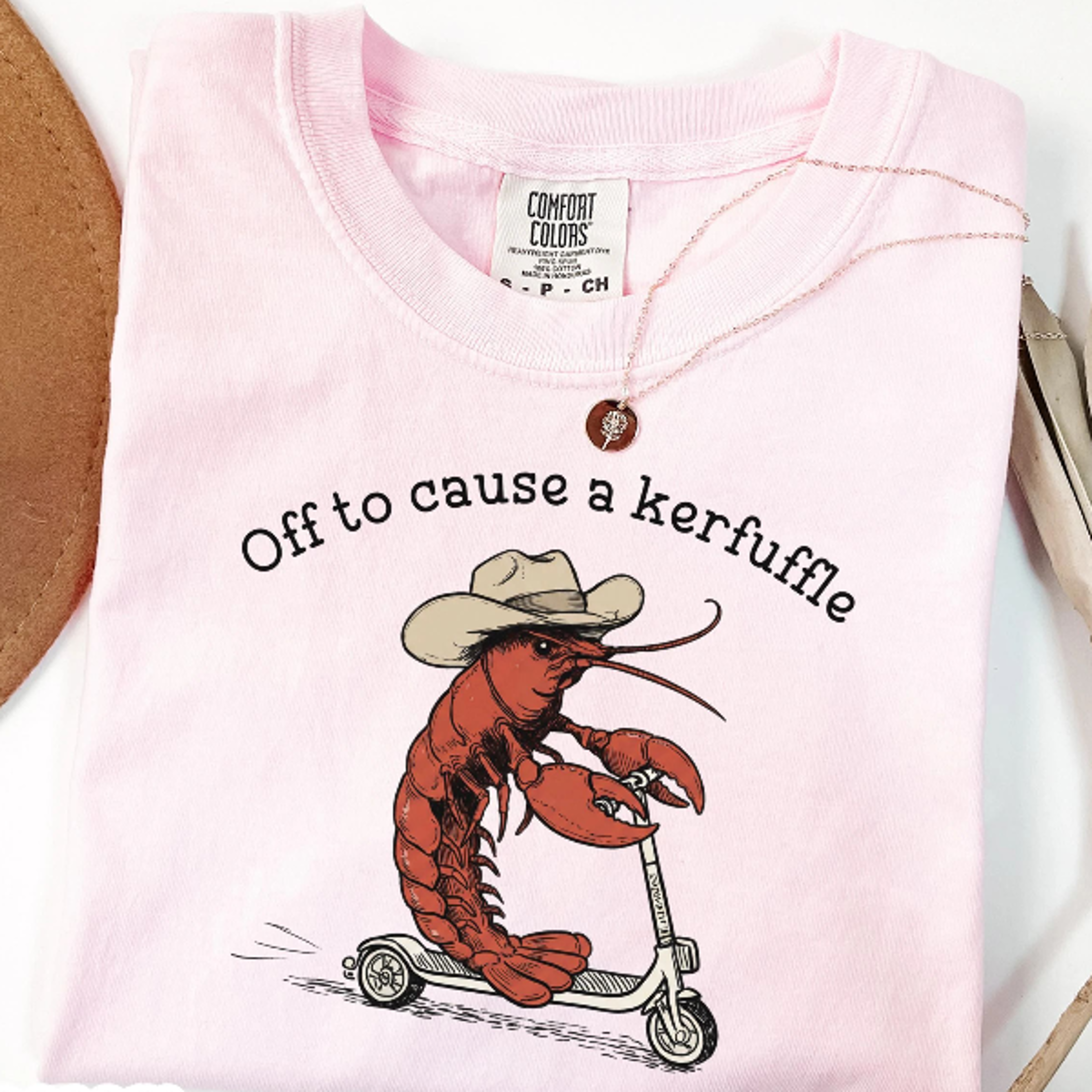 western lobster shirt | high claw haw kerfuffle t-shirt | cowboy ocean animal graphic tee