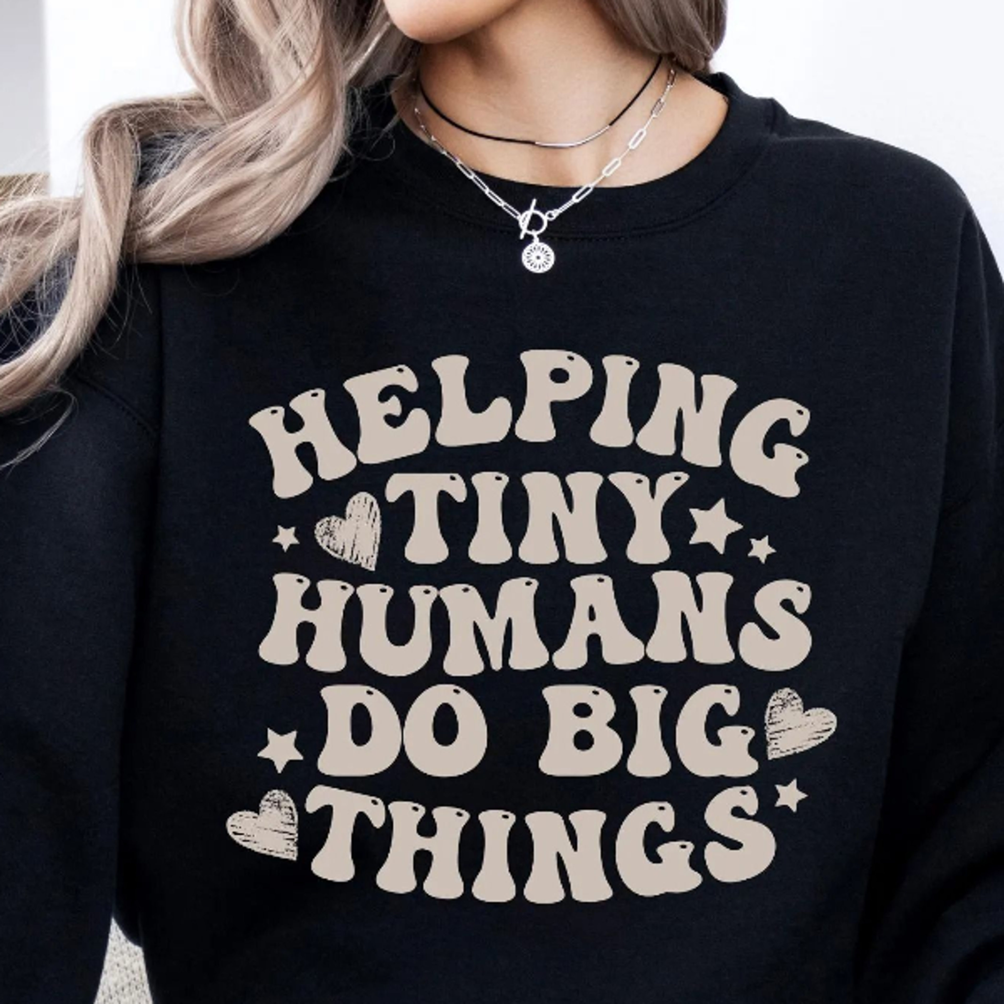 helping tiny humans do big things sweatshirt | cute teacher shirt | teacher appreciation gift | back to school hoodie |