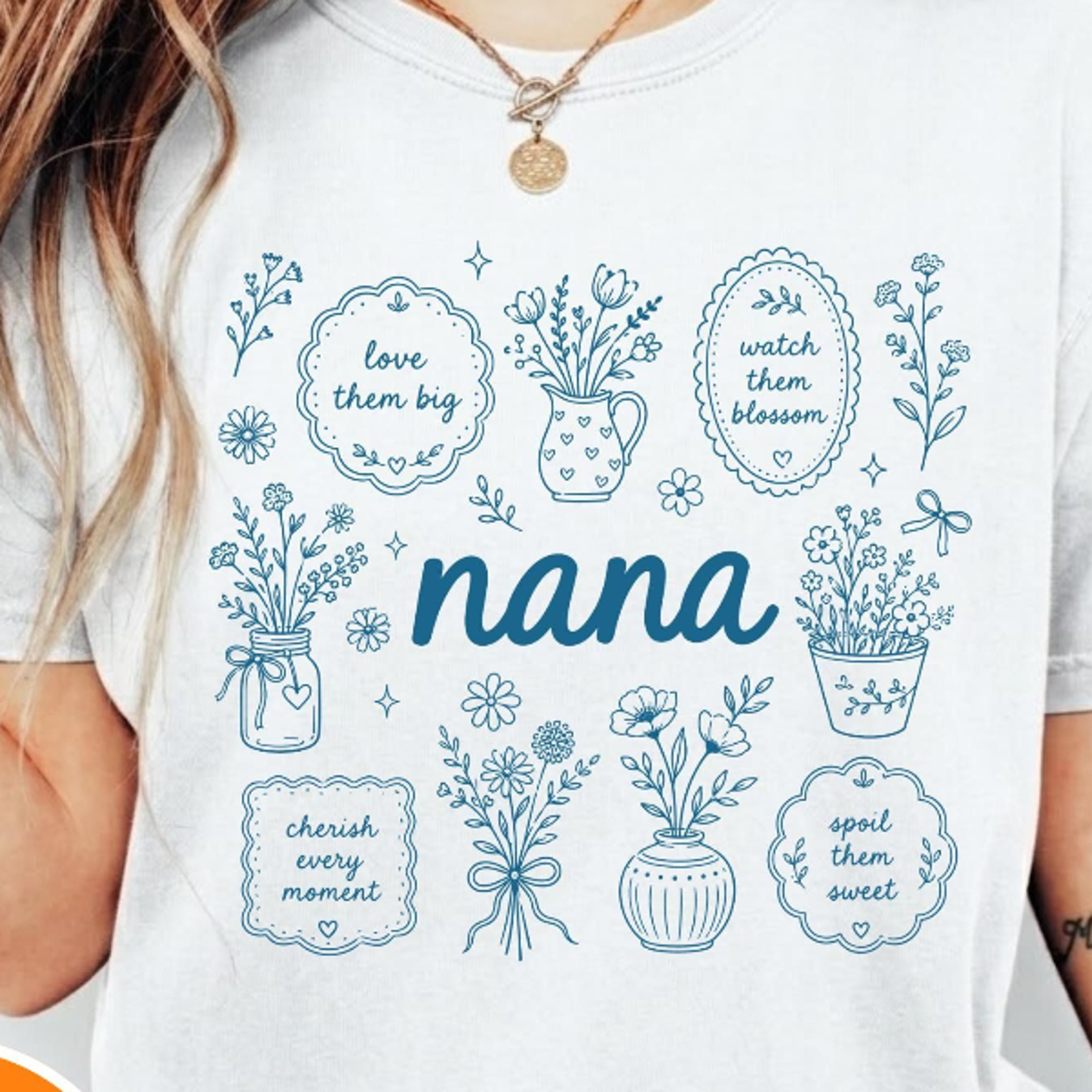 floral nana shirt | nana floral t-shirt | mothers day gift for grandma | cute grandma shirt | vintage flower shirt