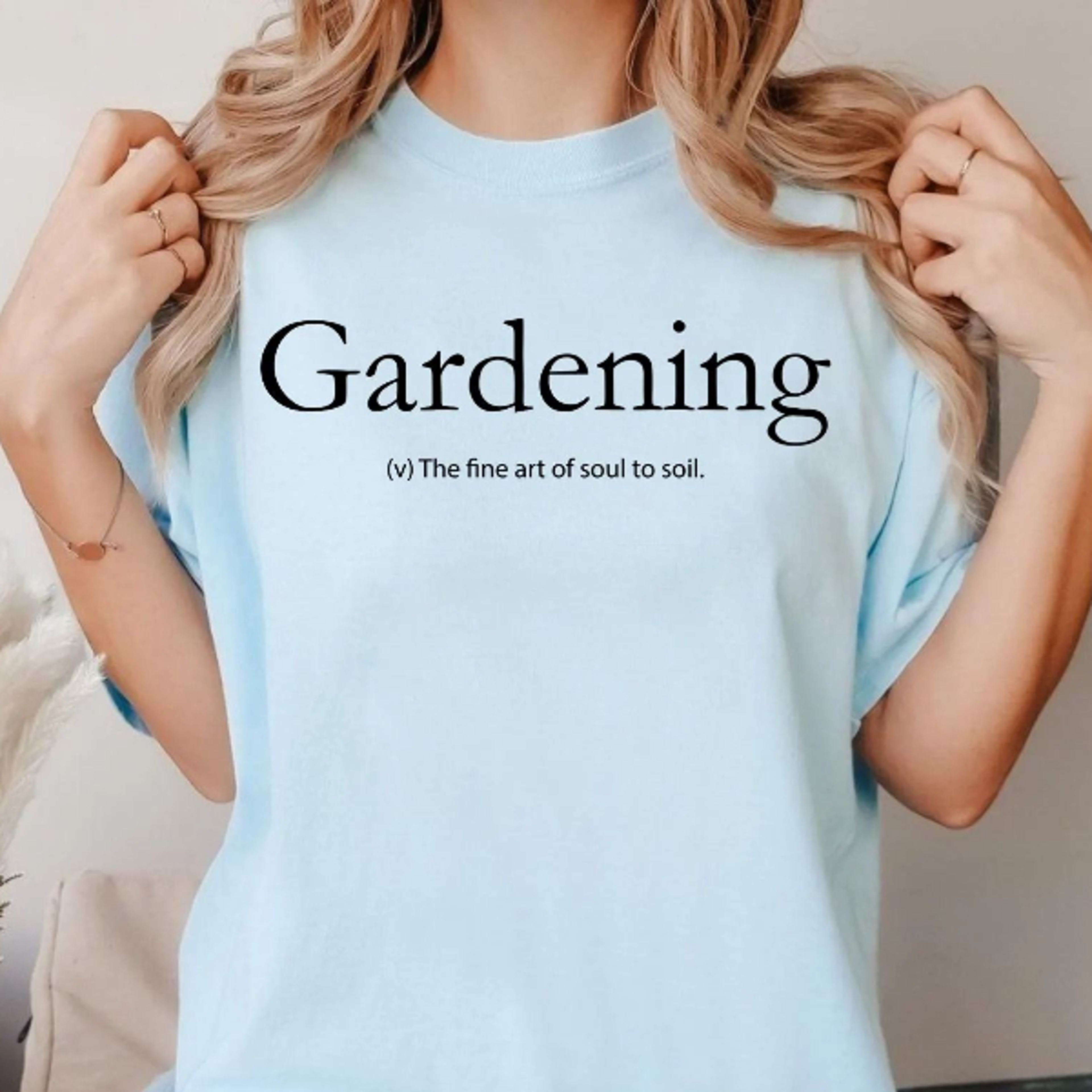 gardening t-shirt | fine art of soul to soil | gardener gift | landscape artist gift