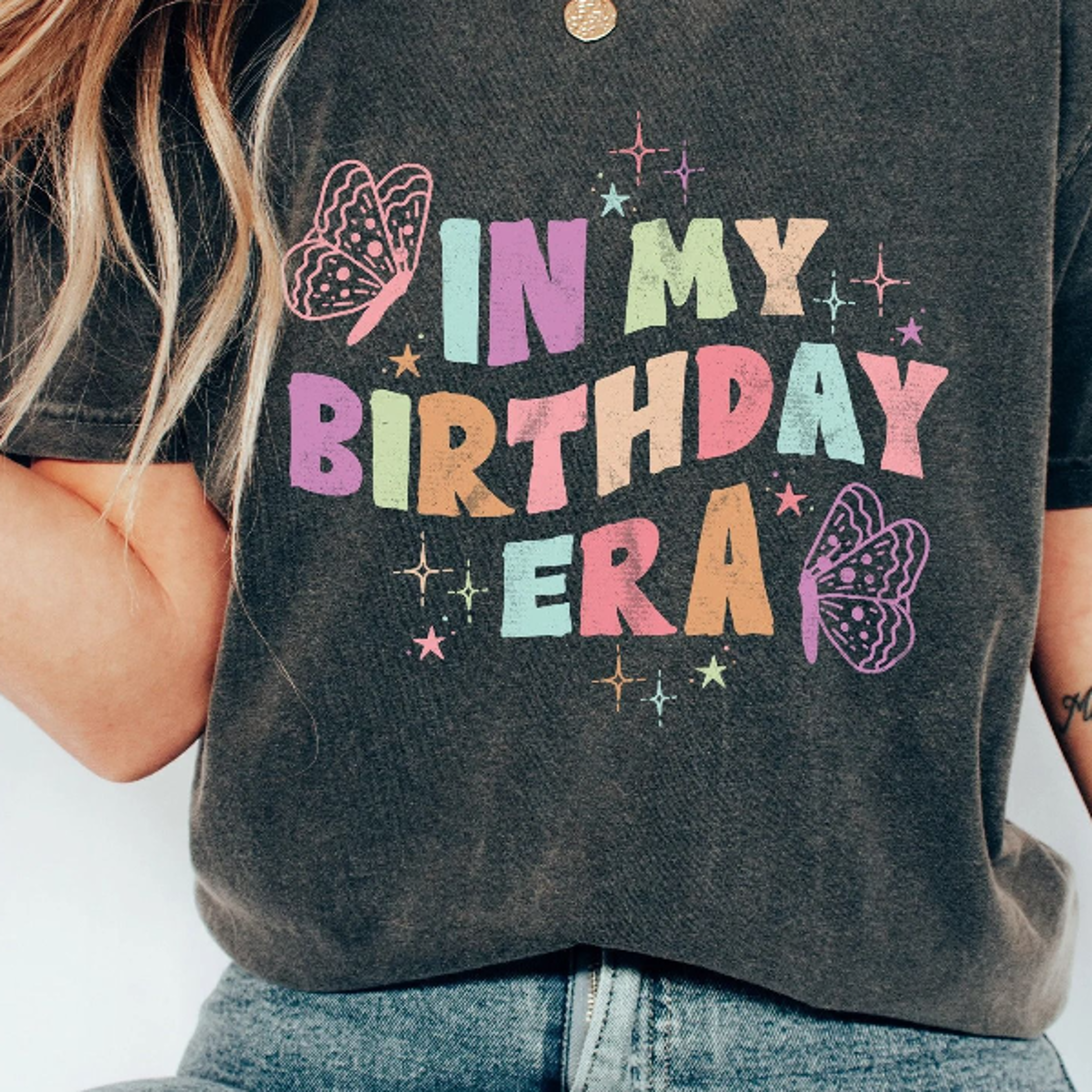 in my birthday era t shirt retro birthday party shirt | custom 13th birthday tee | my teenage era | birthday | bir