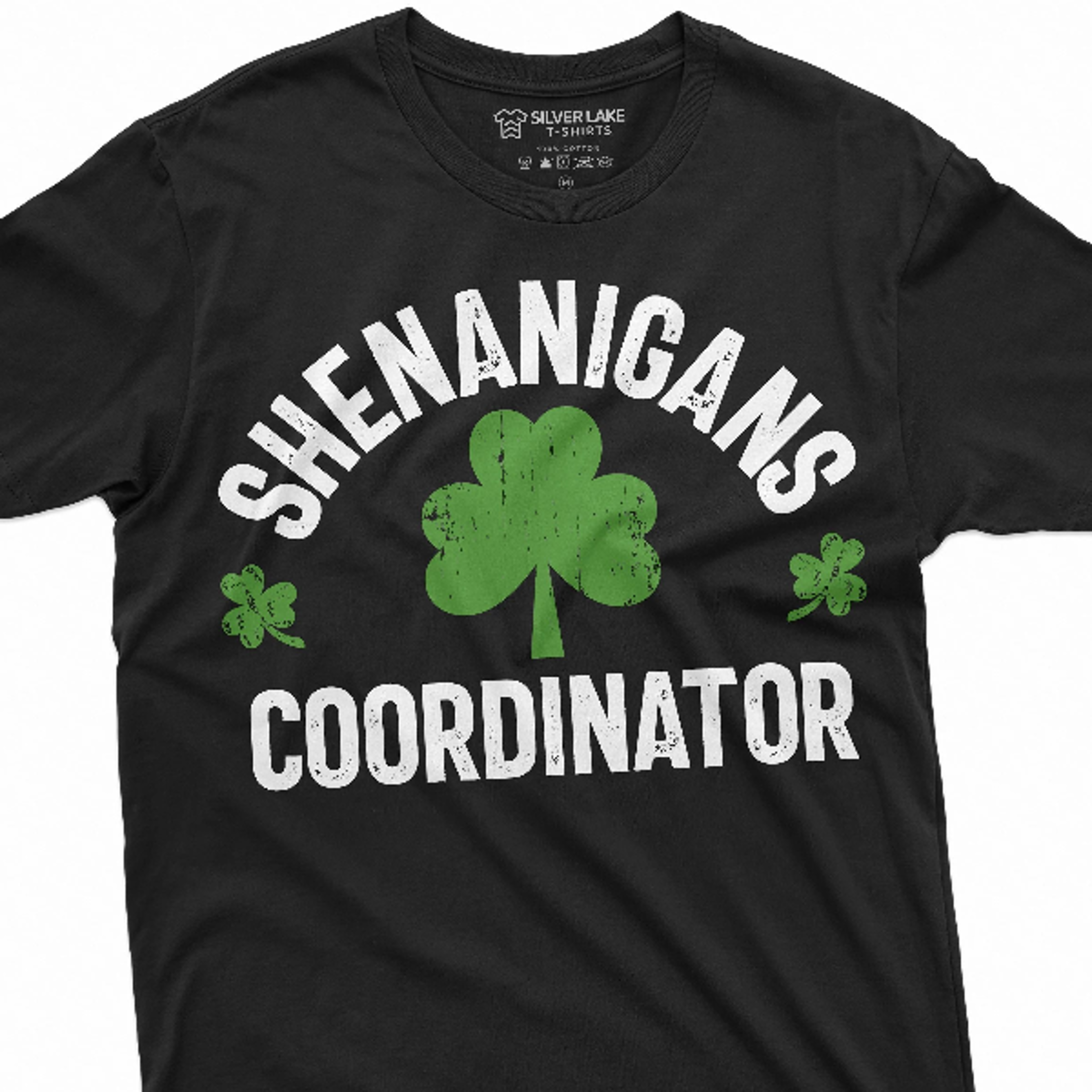 shenanigans coordinator t-shirt st. patrick's day funny tee shirt saint patricks gifts clover shamrock humorous tee