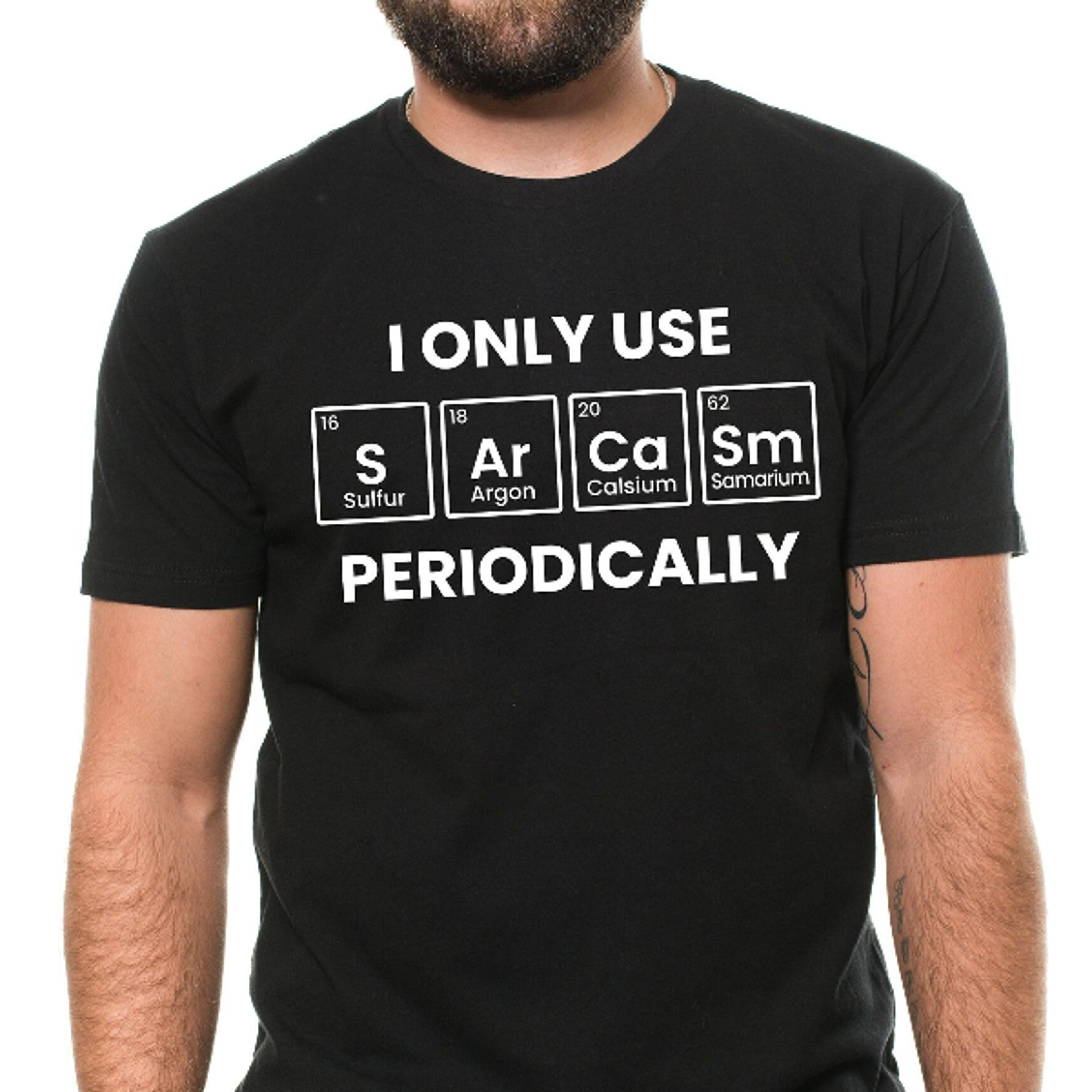 men's funny sarcasm periodically t-shirt chemist chemistry periodic table sarcasm funny tee shirt