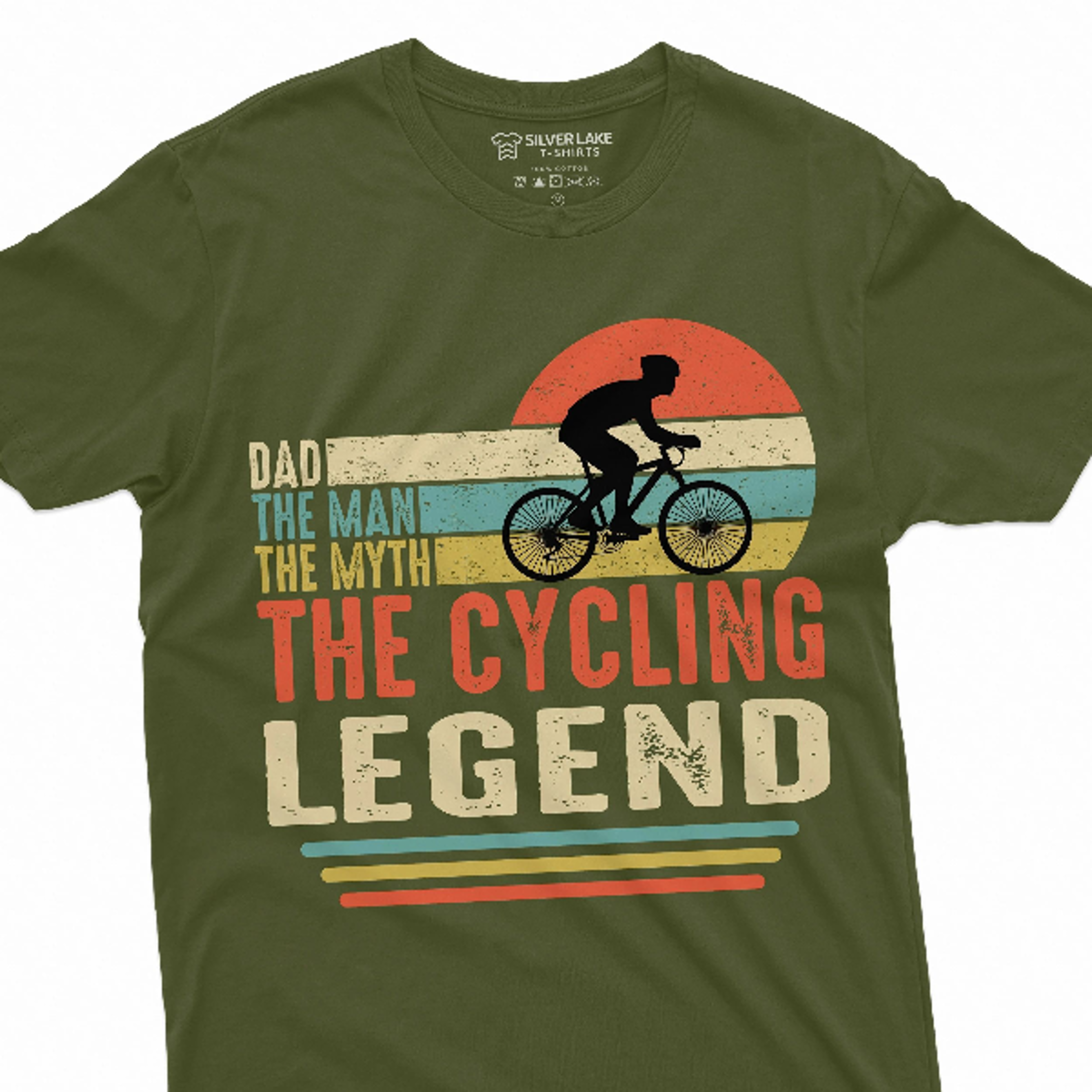 men's dad cycling legend t-shirt father's day gift mens tee shirt bicycle cyclist father dad gifts tee