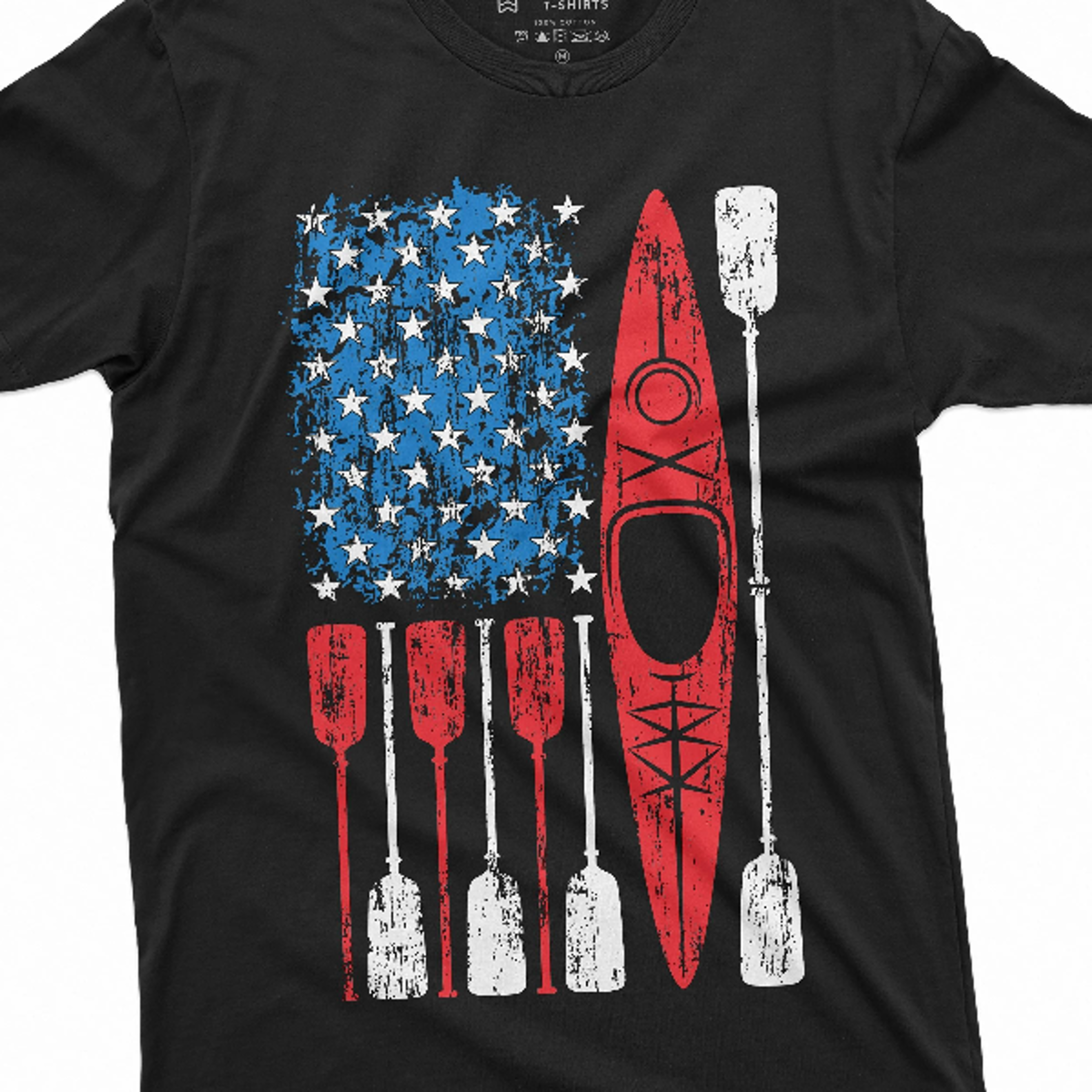 us flag kayaking t-shirt kayak sports unisex mens womens t-shirt birthday christmas gift hobby teeshirt