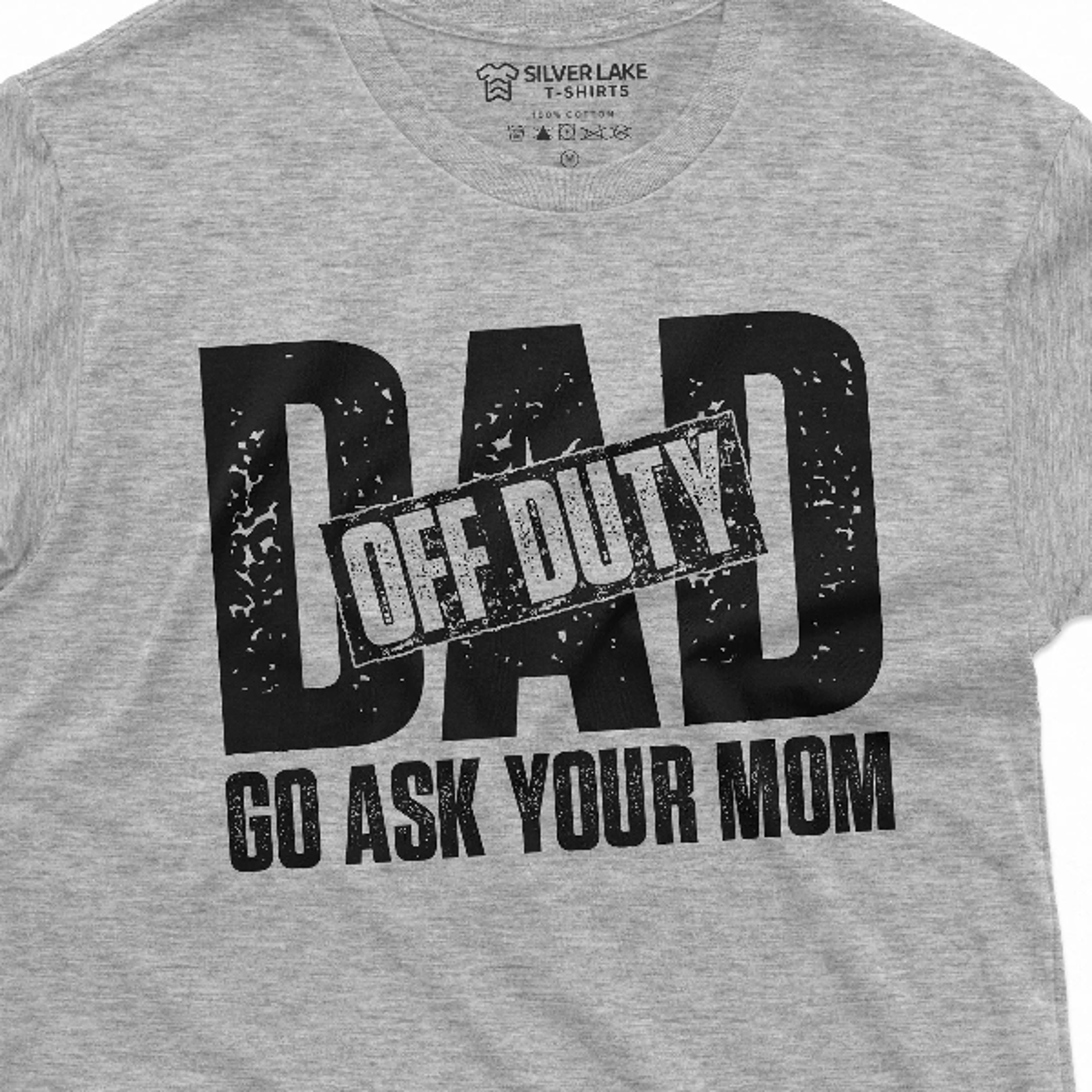 men's off duty dad t-shirt father's day dad gift tee shirt birthday gift for him papa daddy gift funny shirt