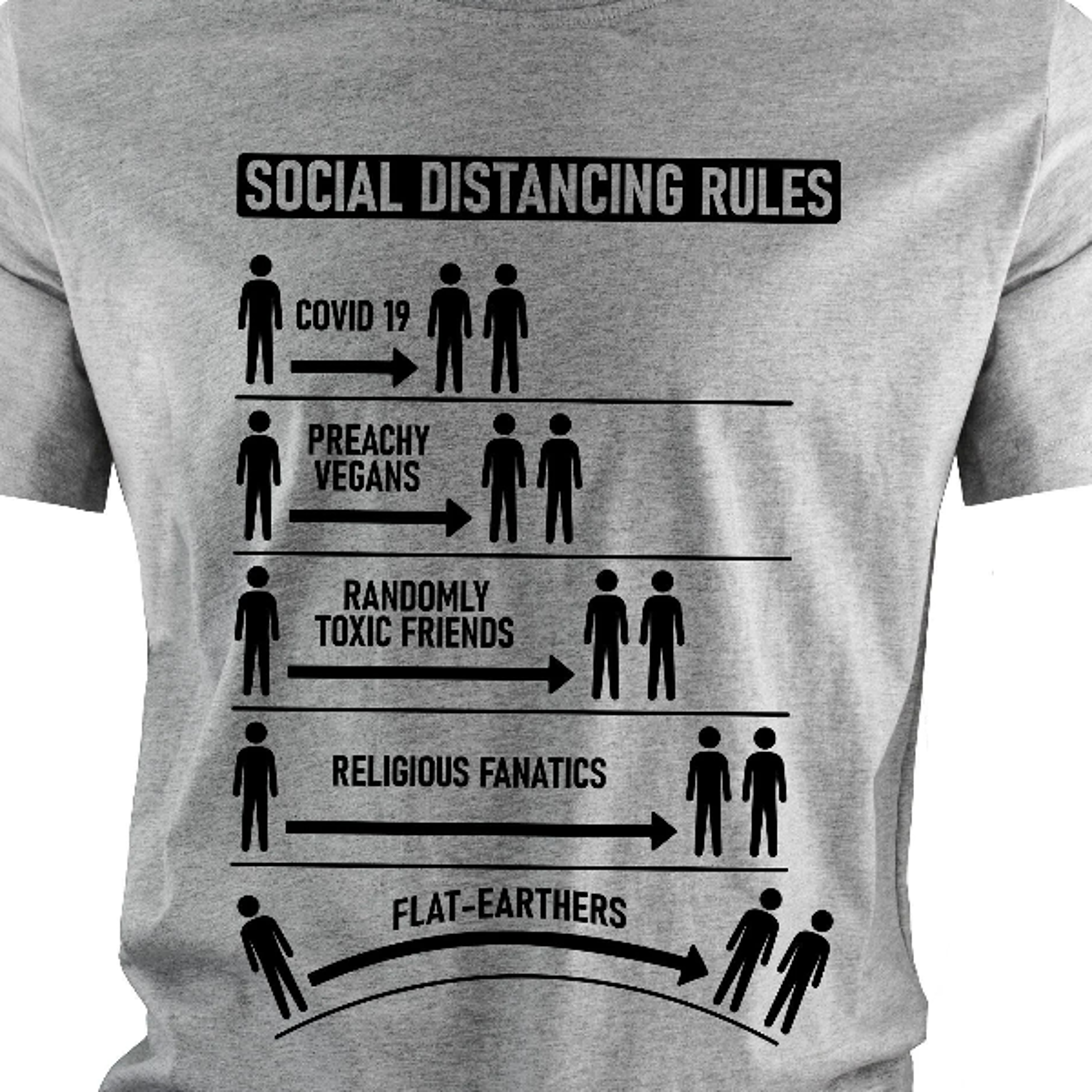 men's social distancing rules funny t-shirt humorous gift funny tee shirt birthday tee funny