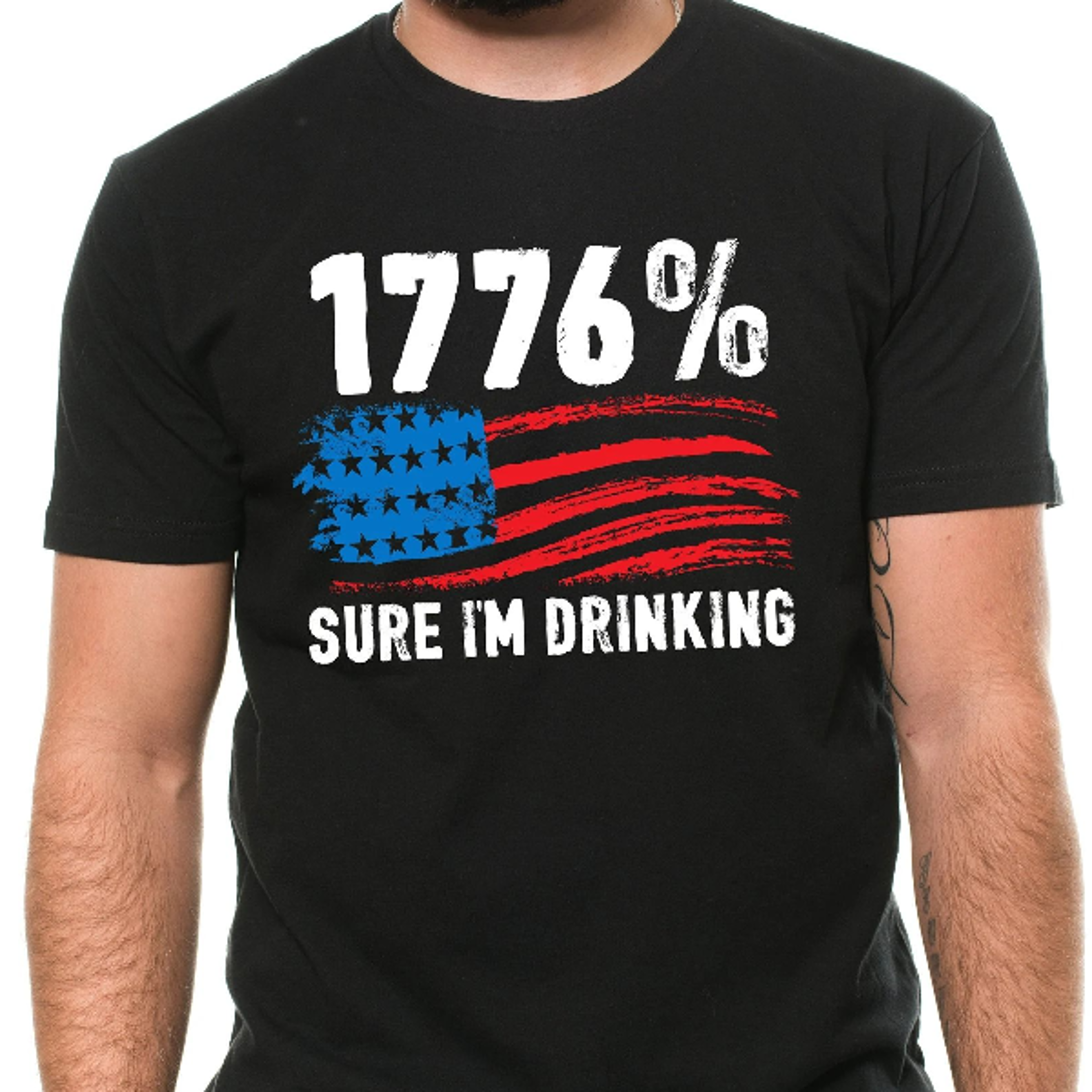men's funny 1776 t-shirt 4th of july fourth tee shirt drinking party patriotic usa independence day tee shirt