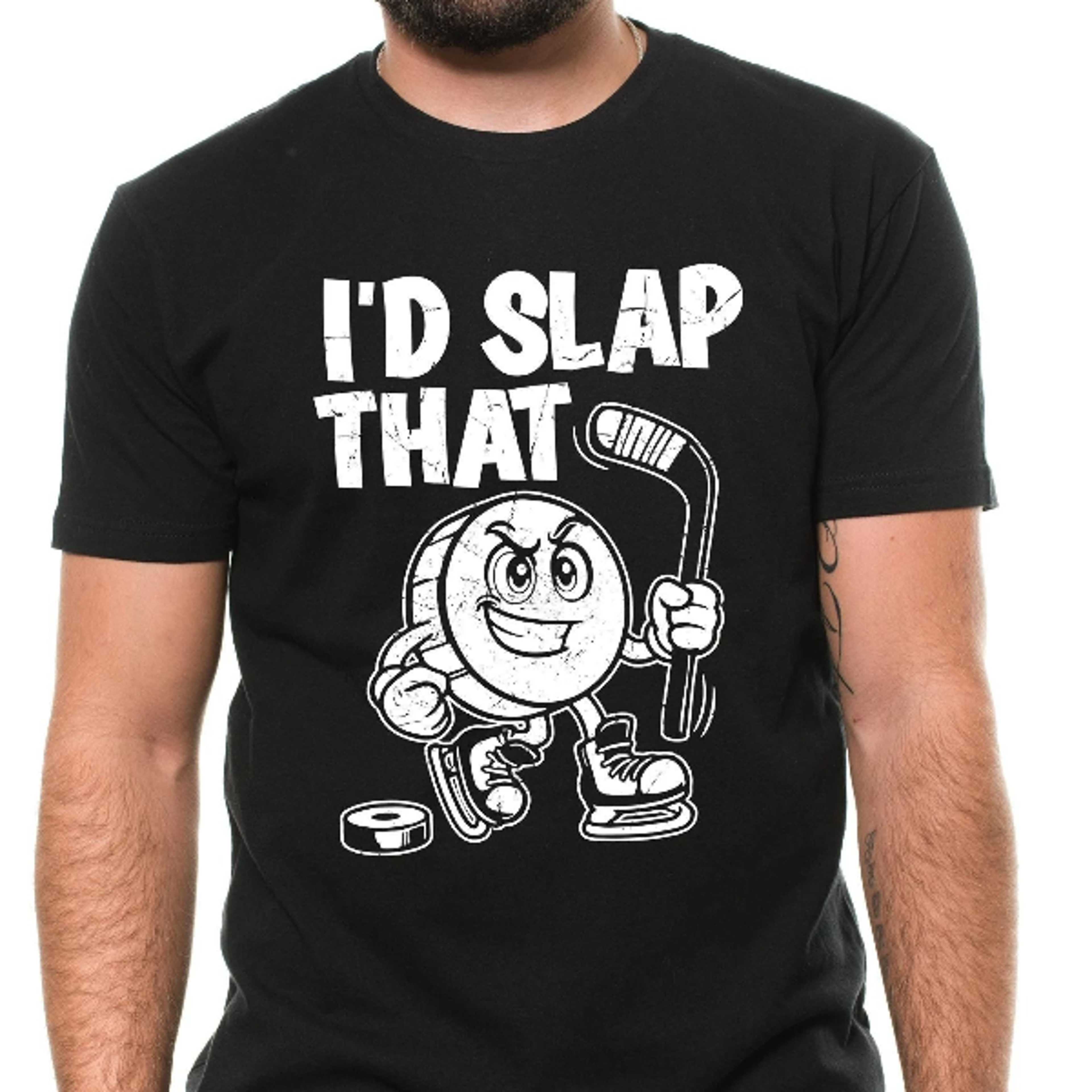 men's i'd slap that funny ice hockey t-shirt ice hockey funny men's gift tee shirt sports tee