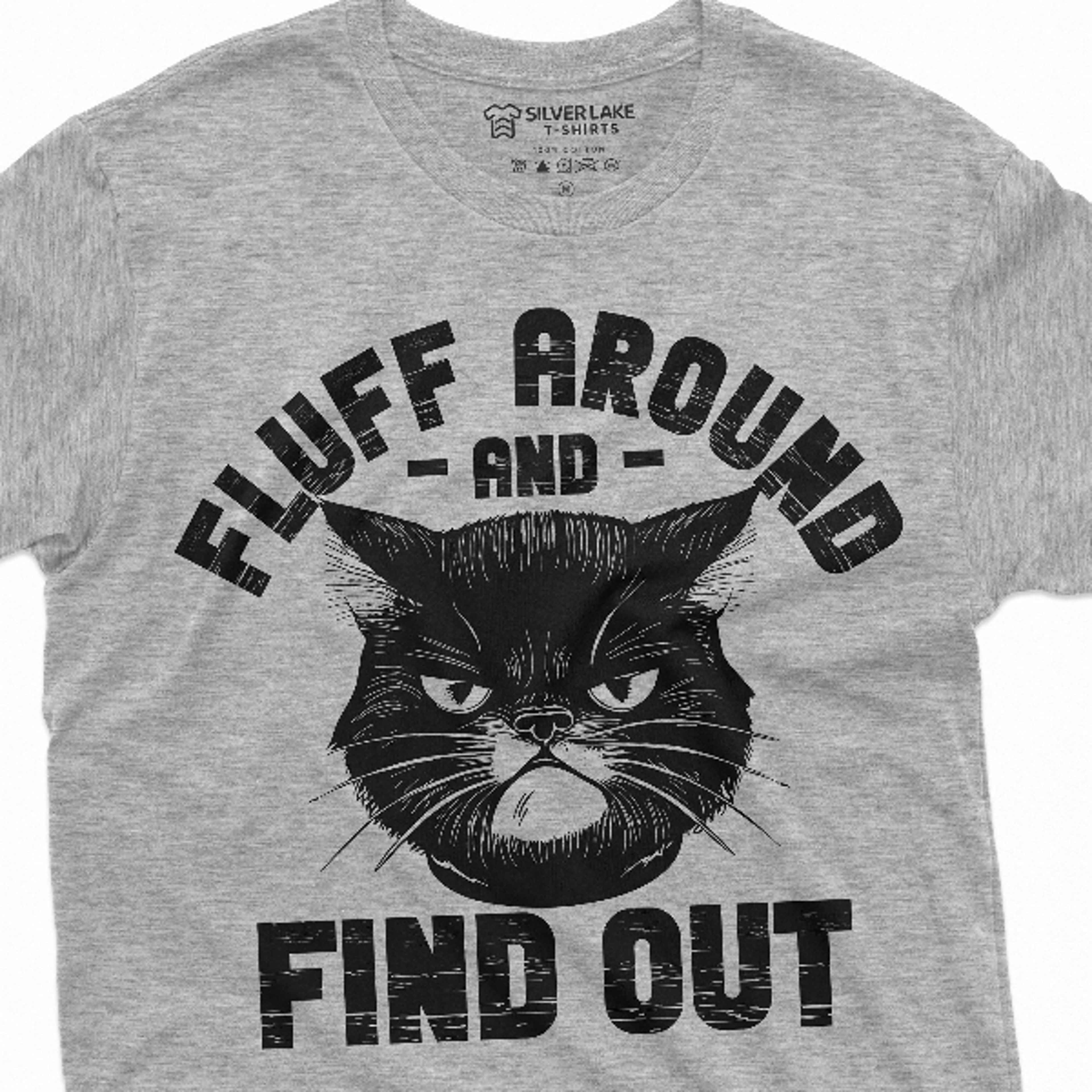 cat funny t-shirt fluff around and find out pet tee shirt funny birthday gifts