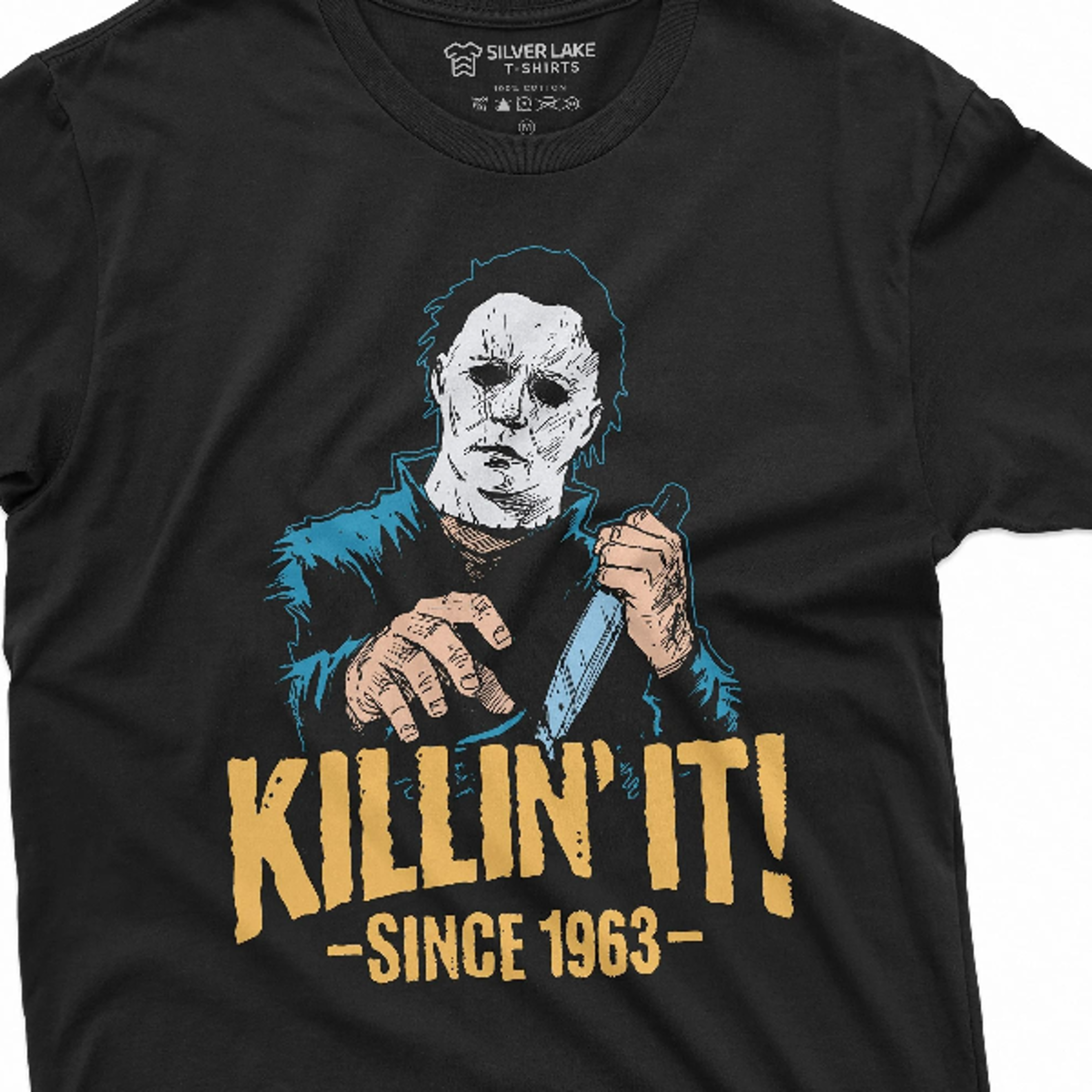 customizable killin it since your year halloween funny shirt michael myers horror movie tee change year gift scary tee m
